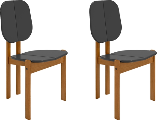 Bickleigh Black Dining Chair, Set of 2