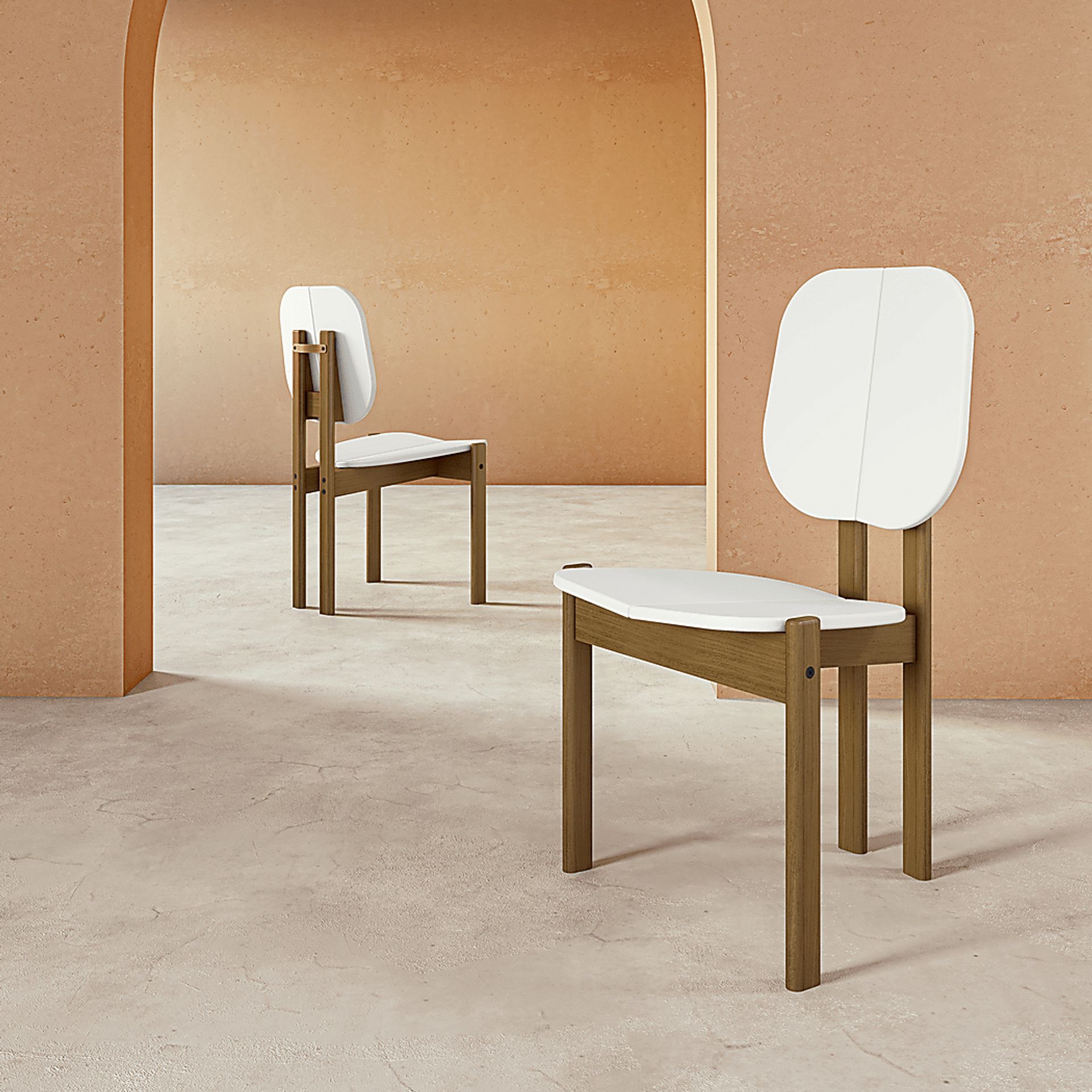 Bickleigh White Dining Chair, Set of 2 - Image 2