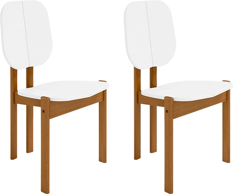 Bickleigh White Dining Chair, Set of 2