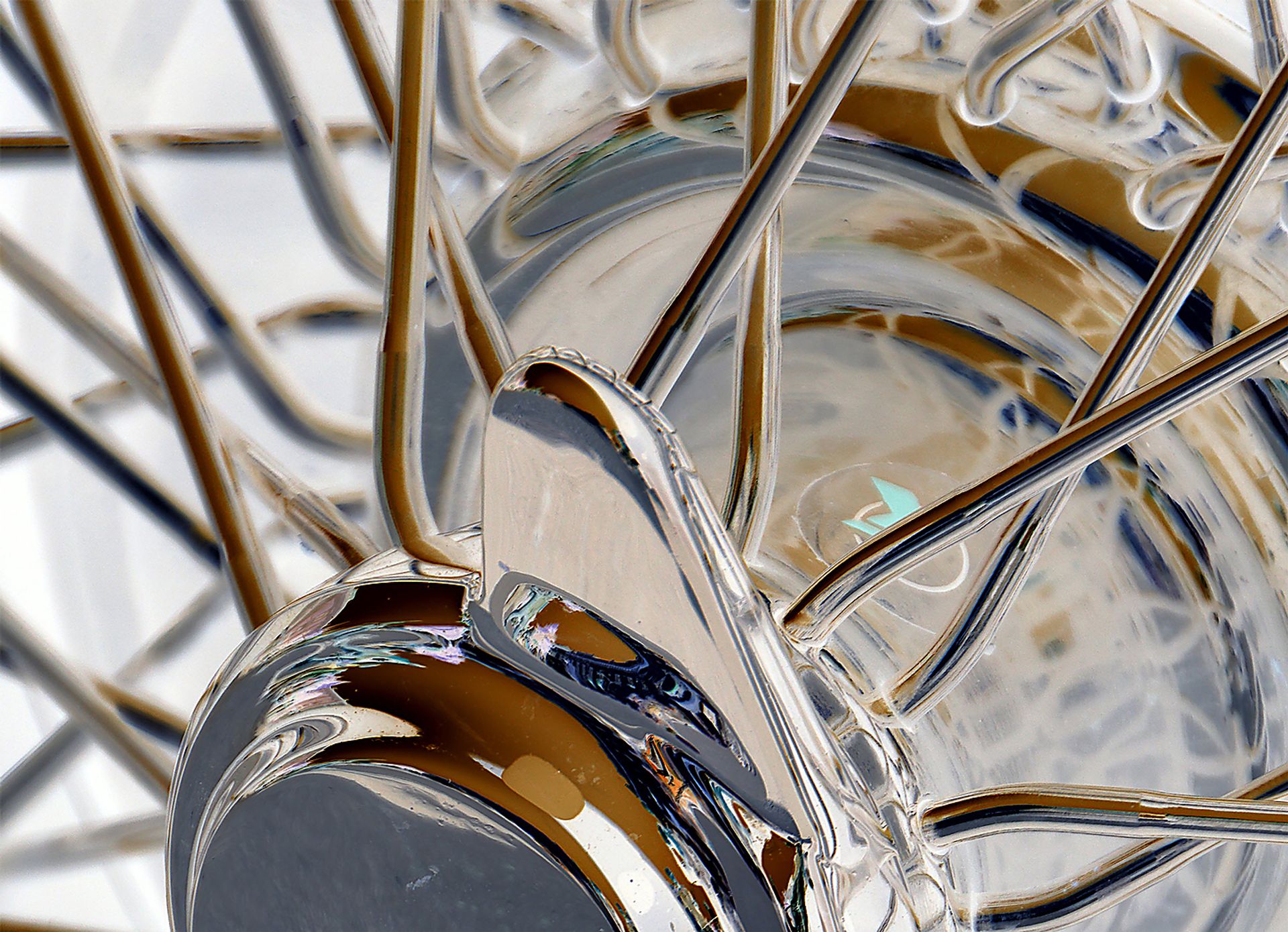 Bicycle Wheel Brown Artwork - Image 1