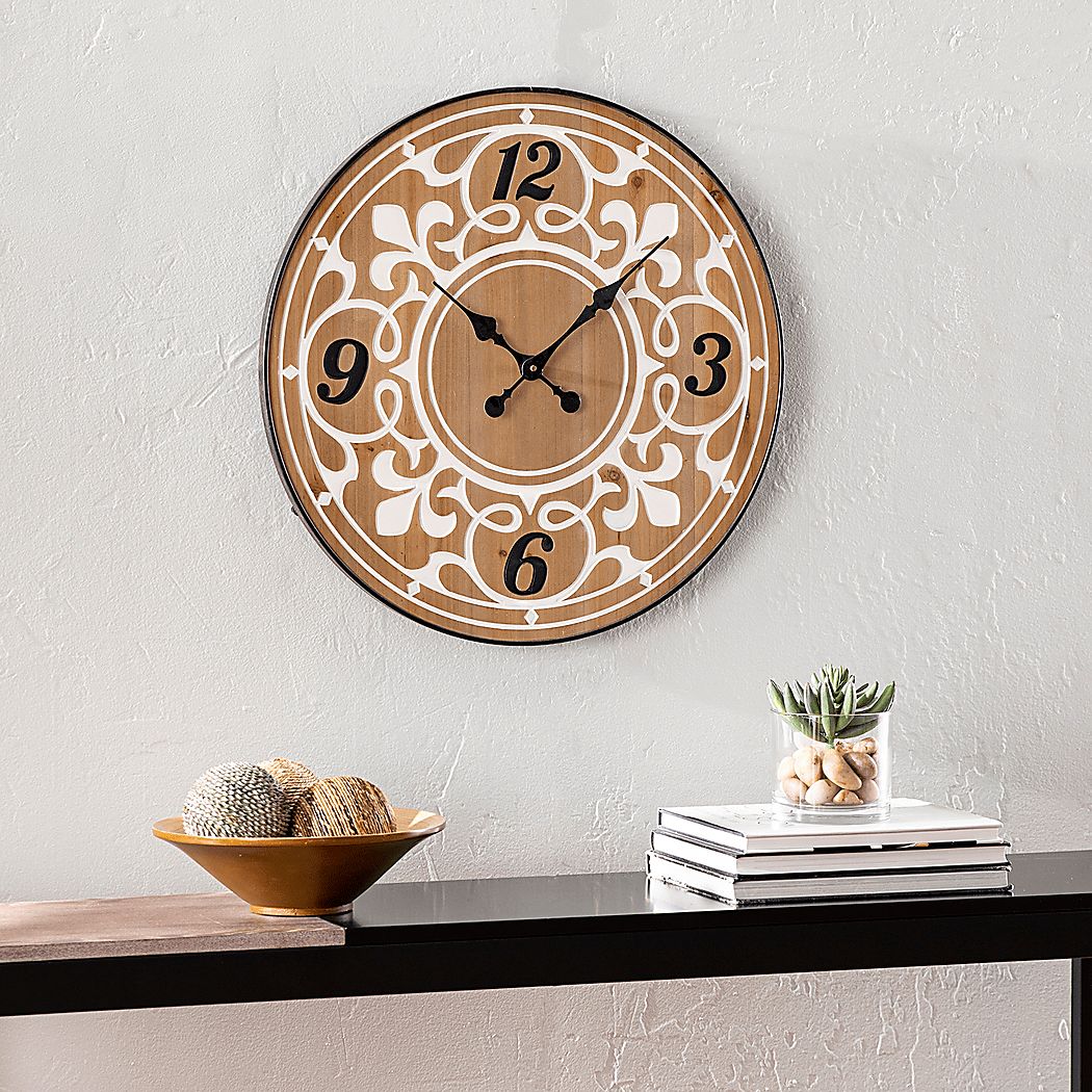 Biddstone Natural Wall Clock