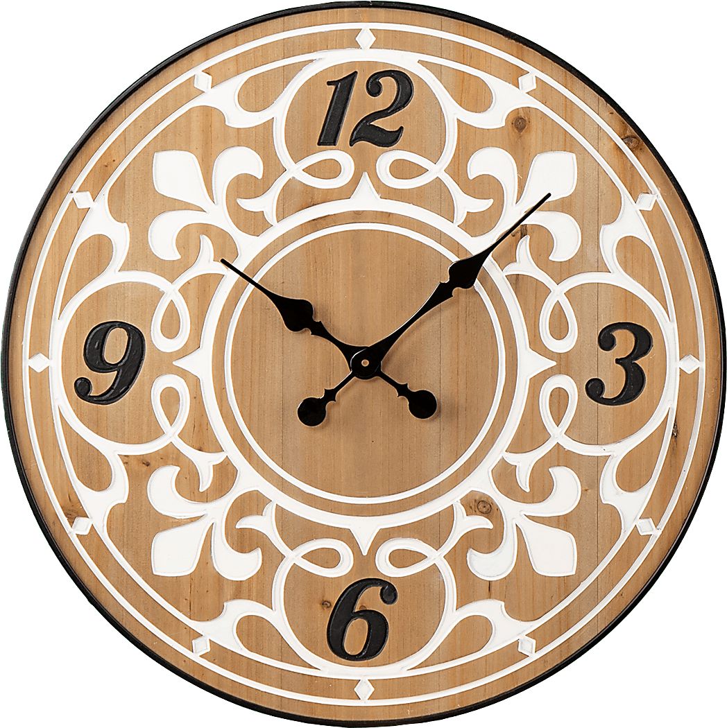Biddstone Natural Wall Clock