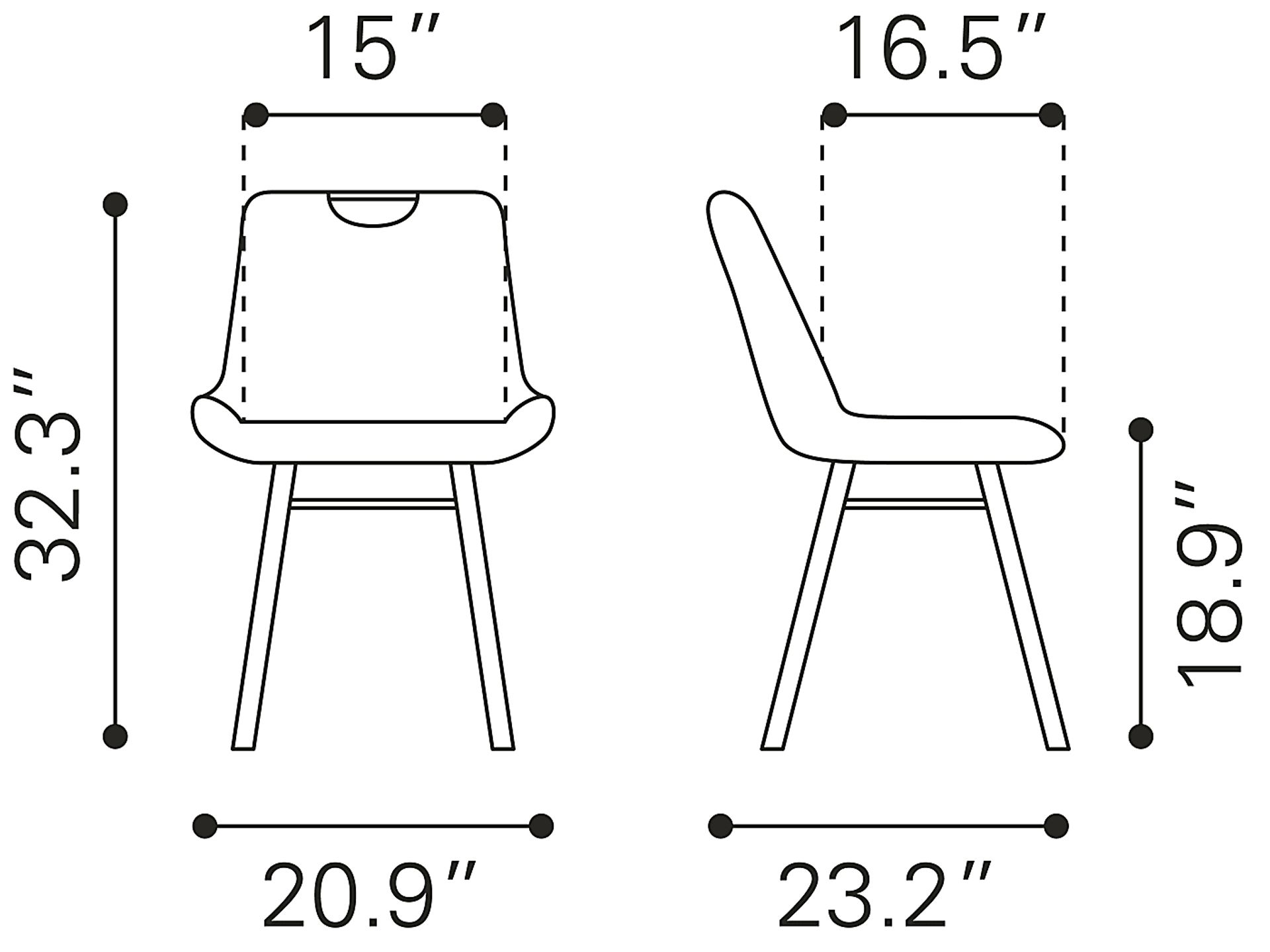 Bidelle Brown Dining Chair, Set of 2 - Image 10
