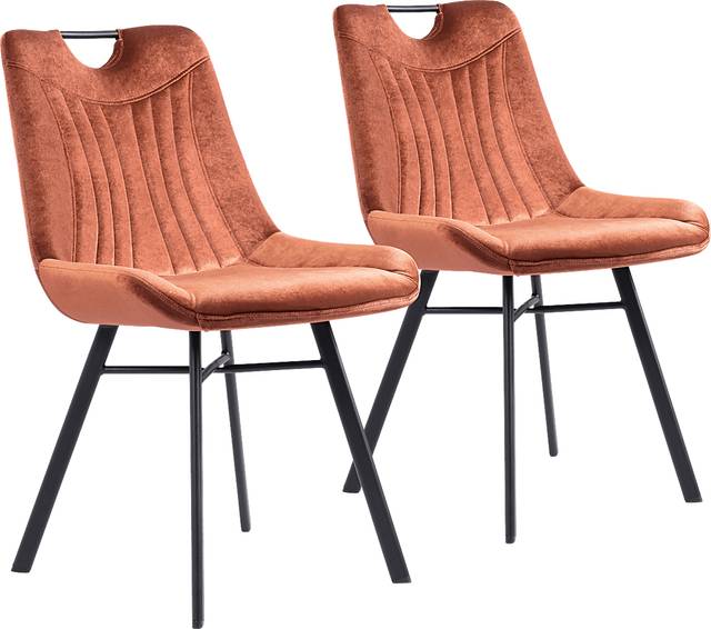 Bidelle Brown Dining Chair, Set of 2 - Thumbnail - Image 1