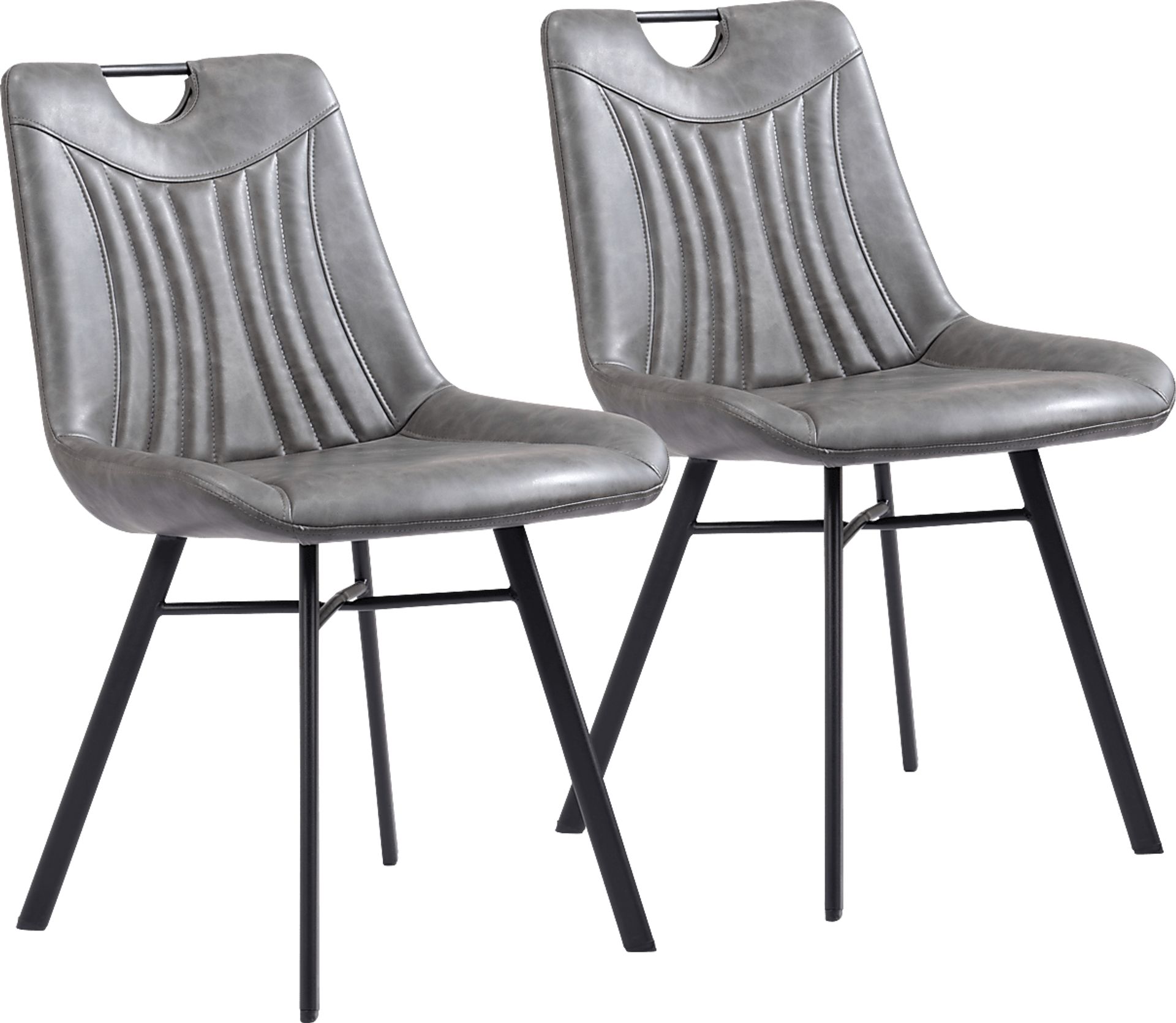 Bidelle Gray Dining Chair, Set of 2 - Image 1