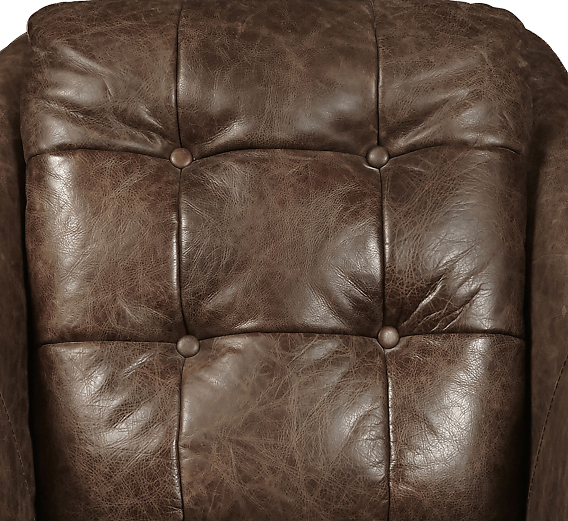 Bidwell Brown Leather Accent Chair - Image 6