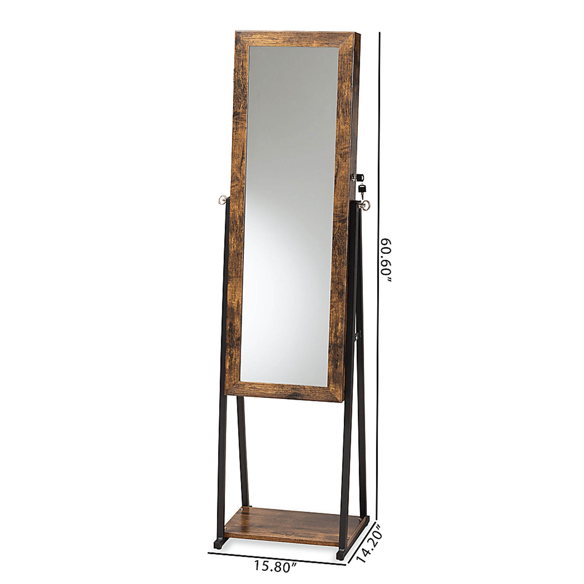 Biegler Brown Jewelry Armoire - Image 10