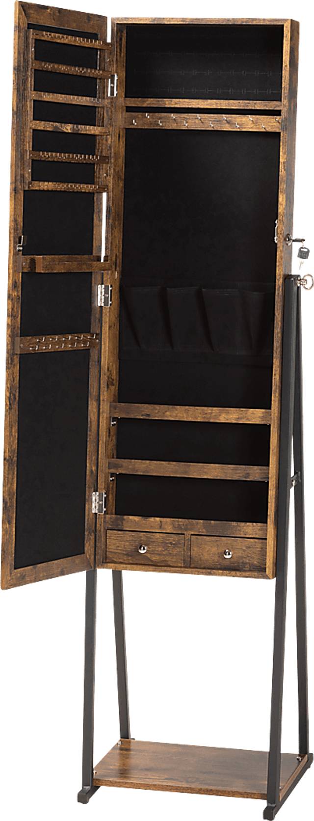 Biegler Brown Jewelry Armoire - Thumbnail - Image 3