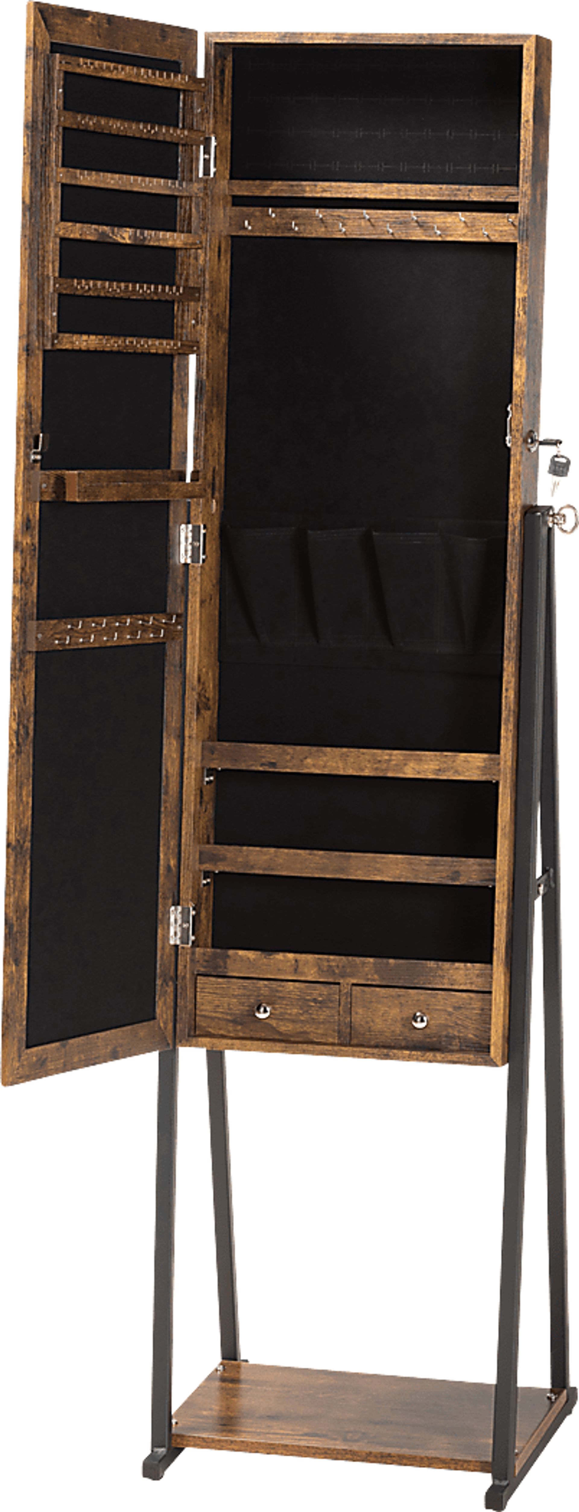 Biegler Brown Jewelry Armoire - Image 3
