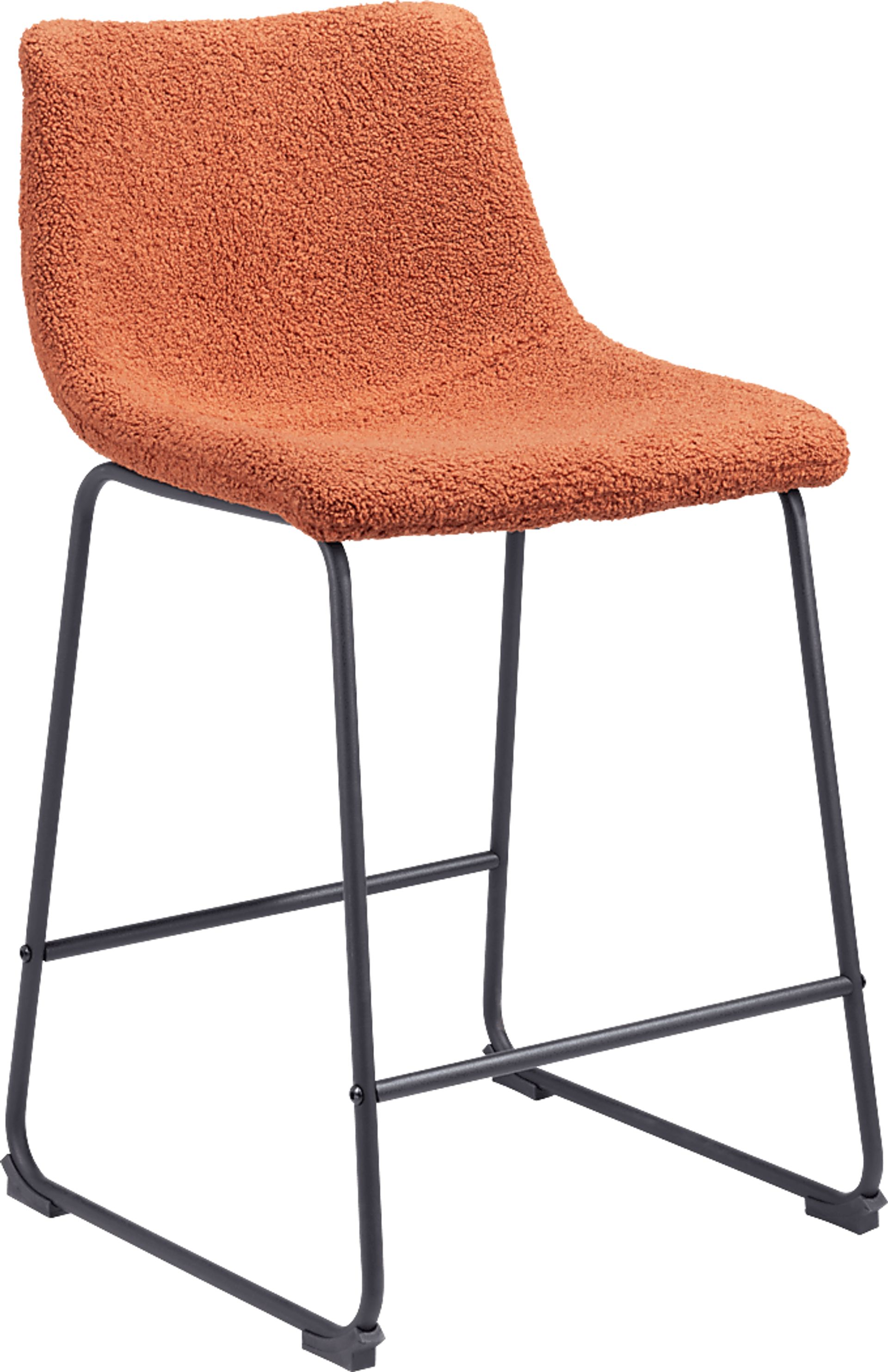 Bieless Orange Counter Height Stool, Set of 2 - Image 3