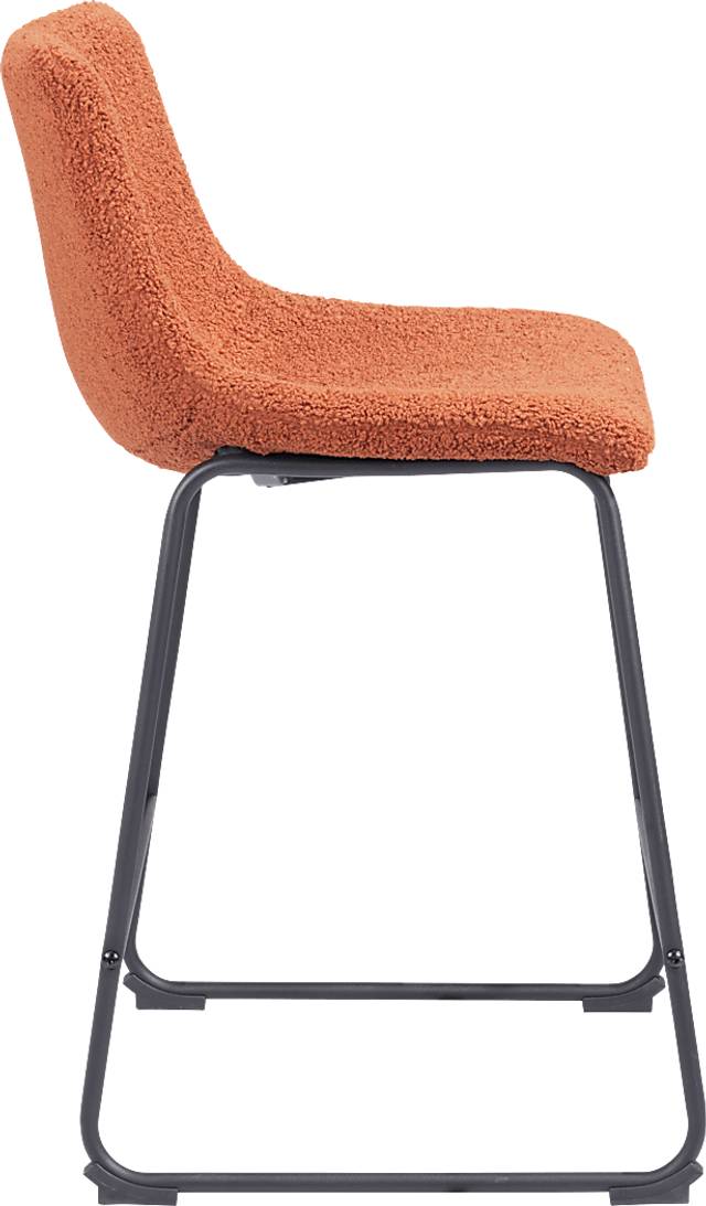 Bieless Orange Counter Height Stool, Set of 2 - Thumbnail - Image 8