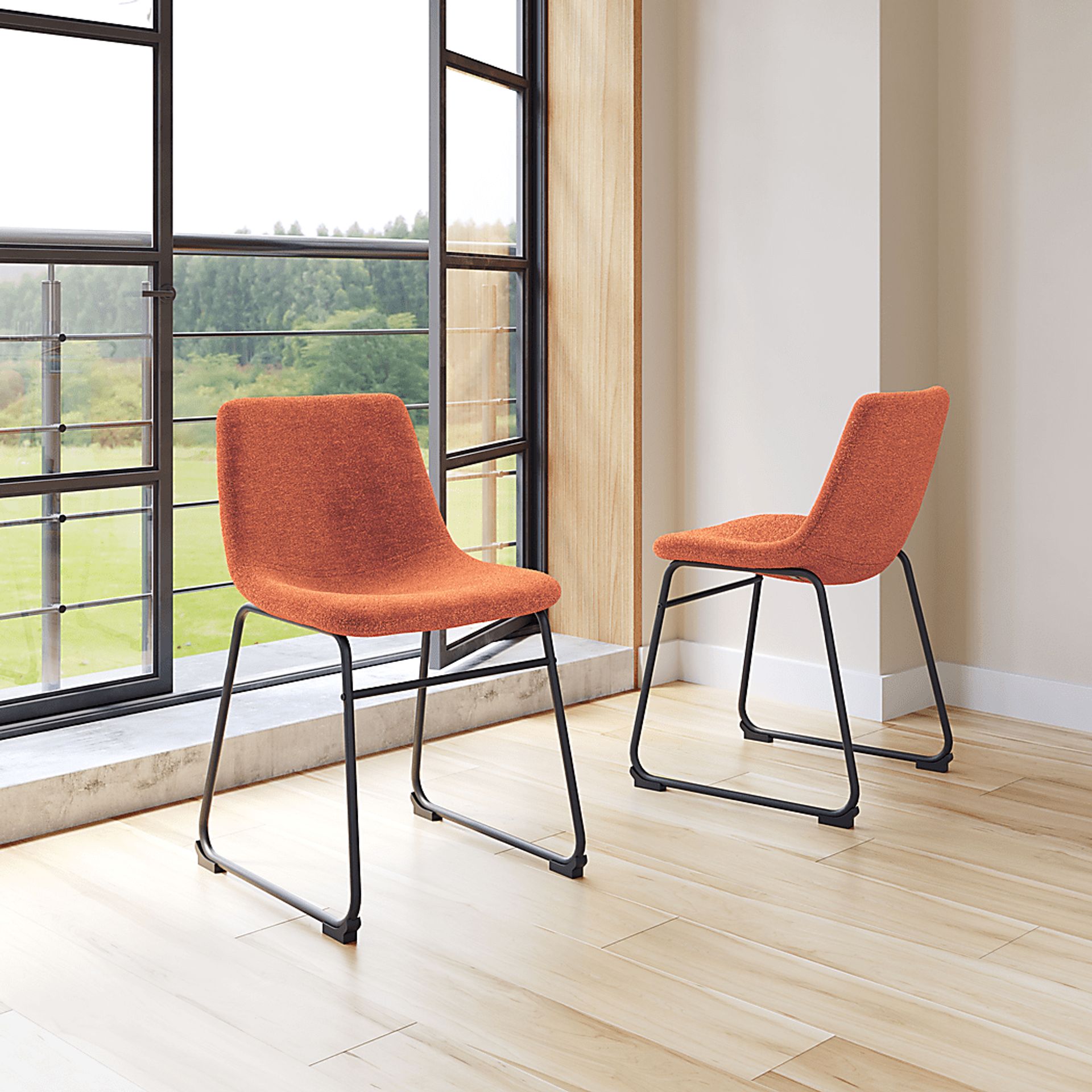 Bieless Orange Side Chair, Set of 2 - Image 2