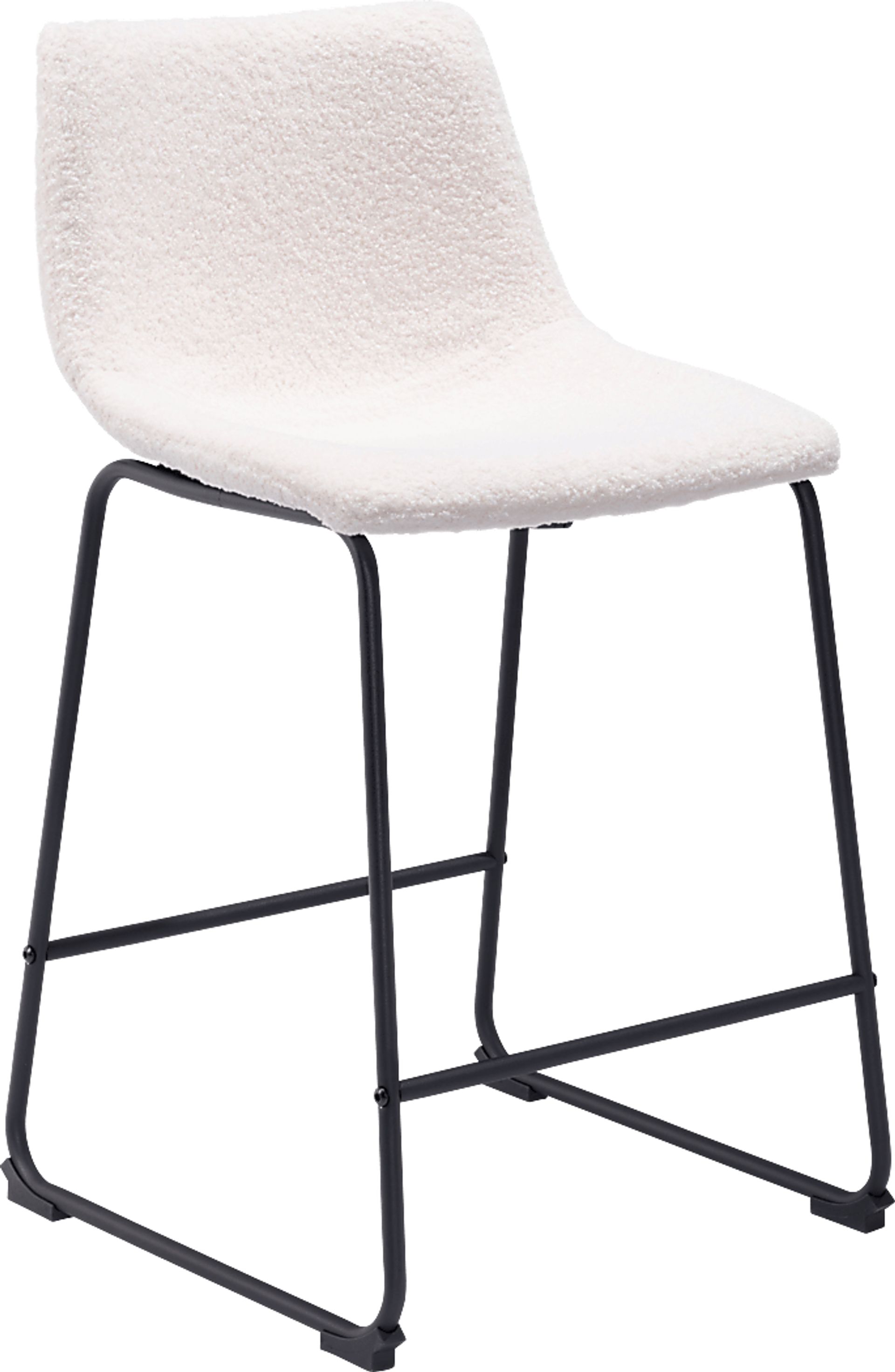 Bieless White Counter Height Stool, Set 2 - Image 3