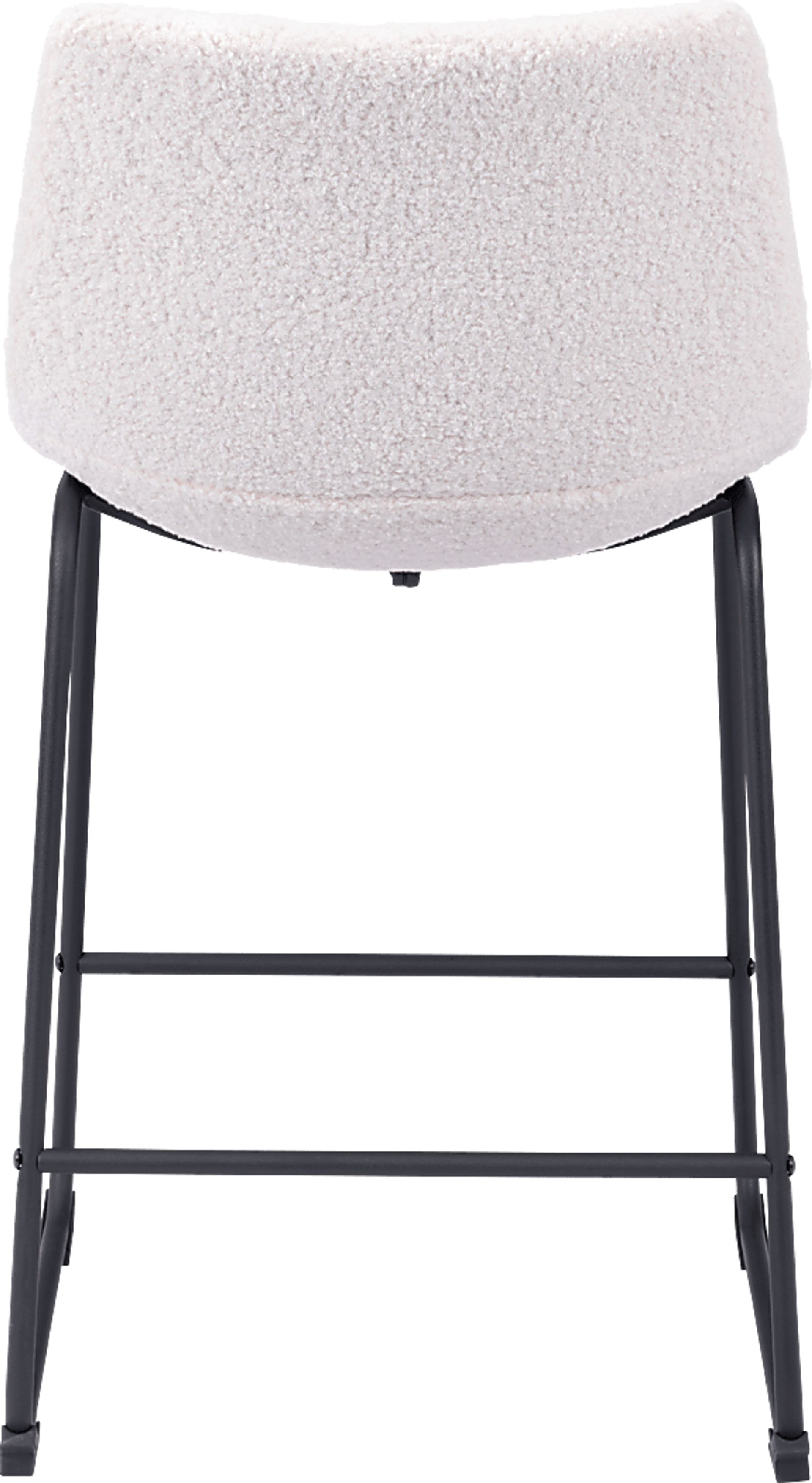 Bieless White Counter Height Stool, Set 2 - Image 6