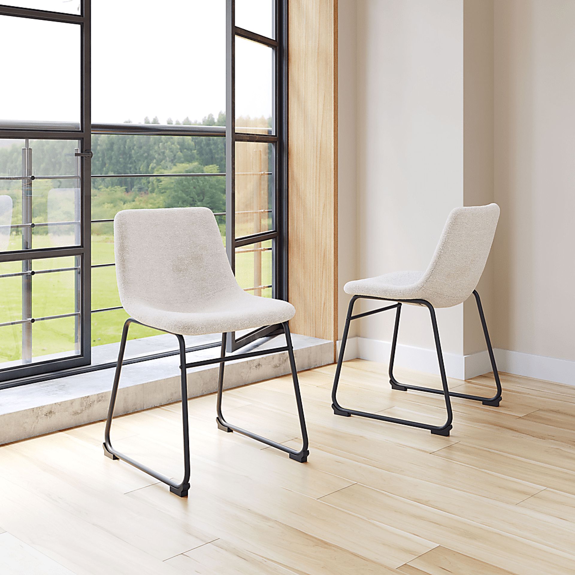 Bieless White Side Chair, Set of 2 - Image 2