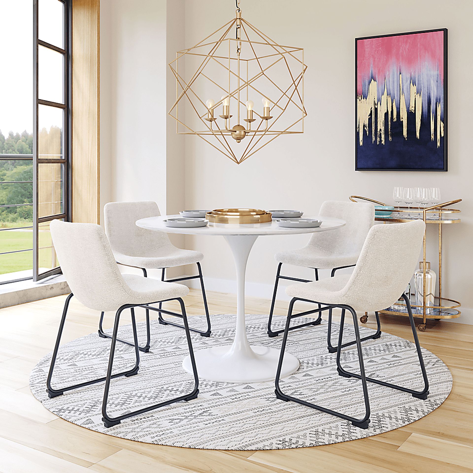 Bieless White Side Chair, Set of 2 - Image 9