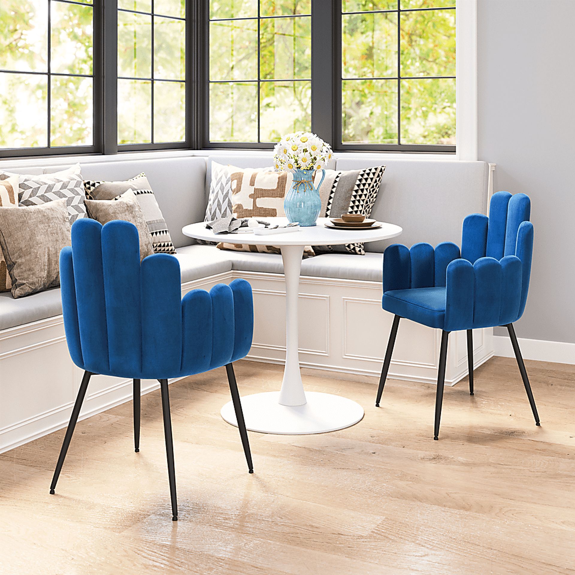 Bielo Blue Side Chair, Set of 2 - Image 2