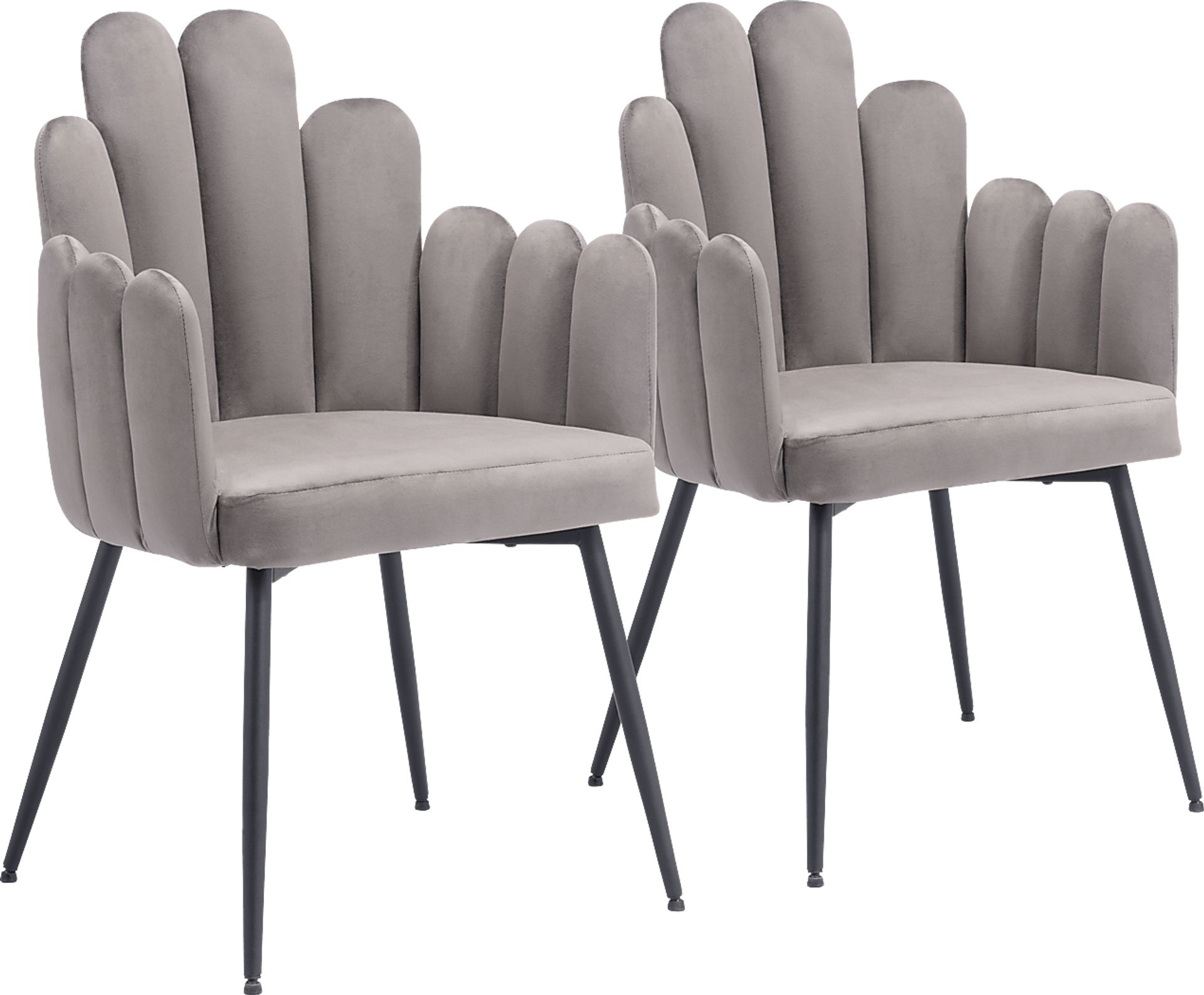 Bielo Gray Side Chair, Set of 2 - Image 1