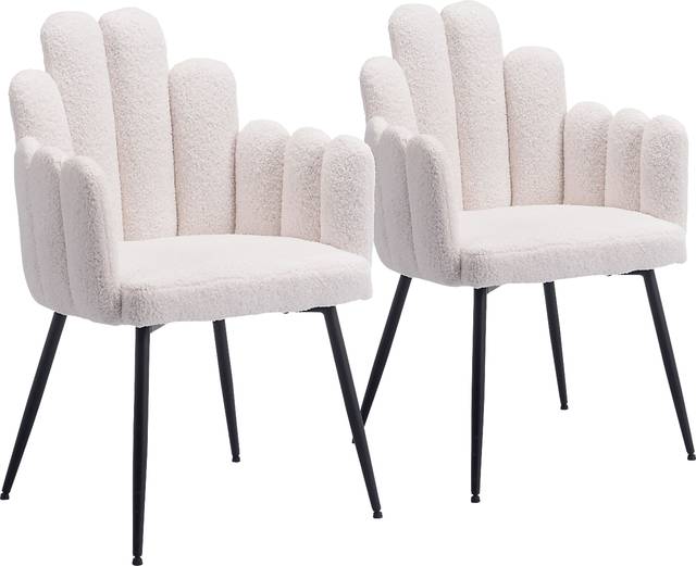 Bielo White Side Chair, Set of 2 - Thumbnail - Image 1