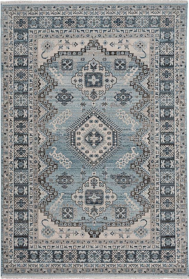 Biencona Blue 2'6 x 8' Runner Rug - Thumbnail - Image 1