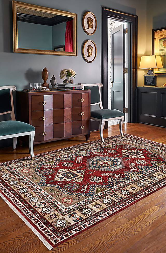 Biencona Red 2'6 x 8' Runner Rug - Thumbnail - Image 2