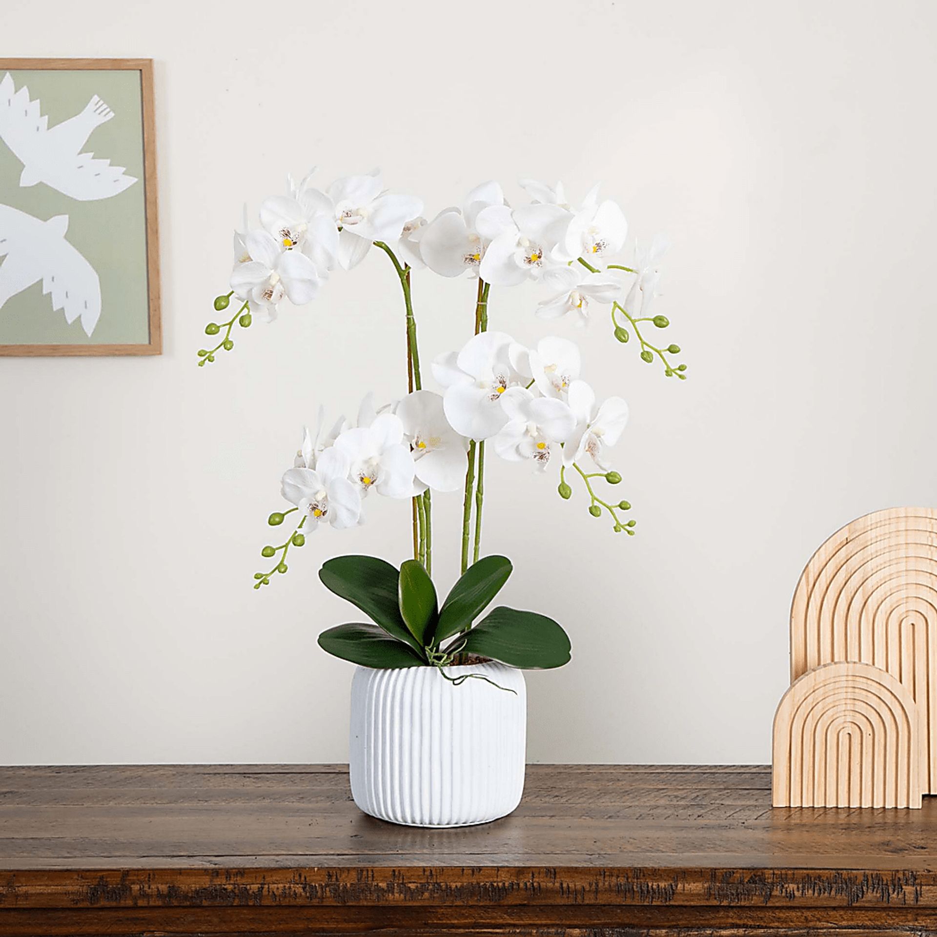 Bierer White Silk Floral - Image 2