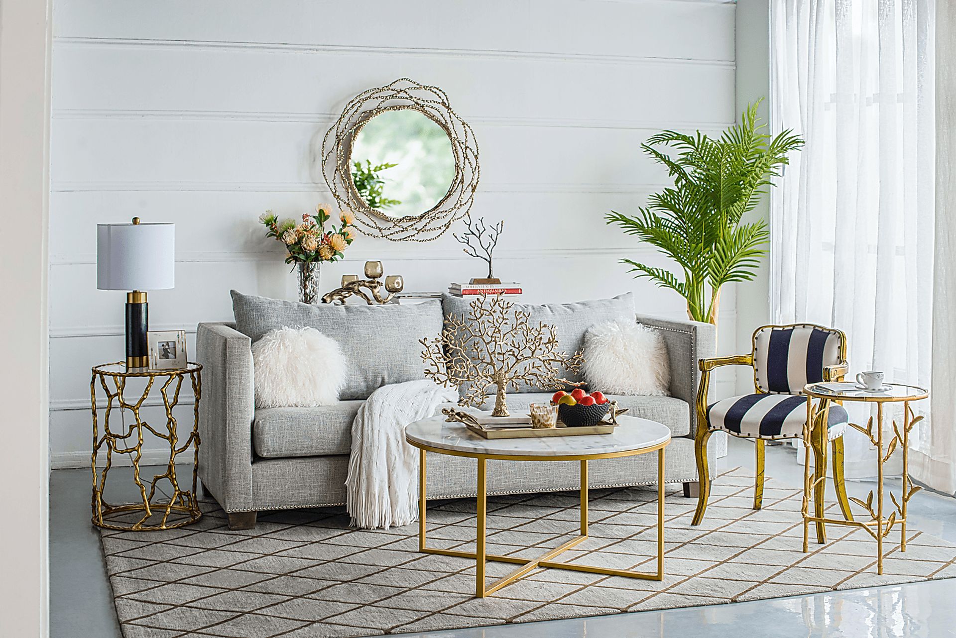 Biering Brass Side Table - Image 3