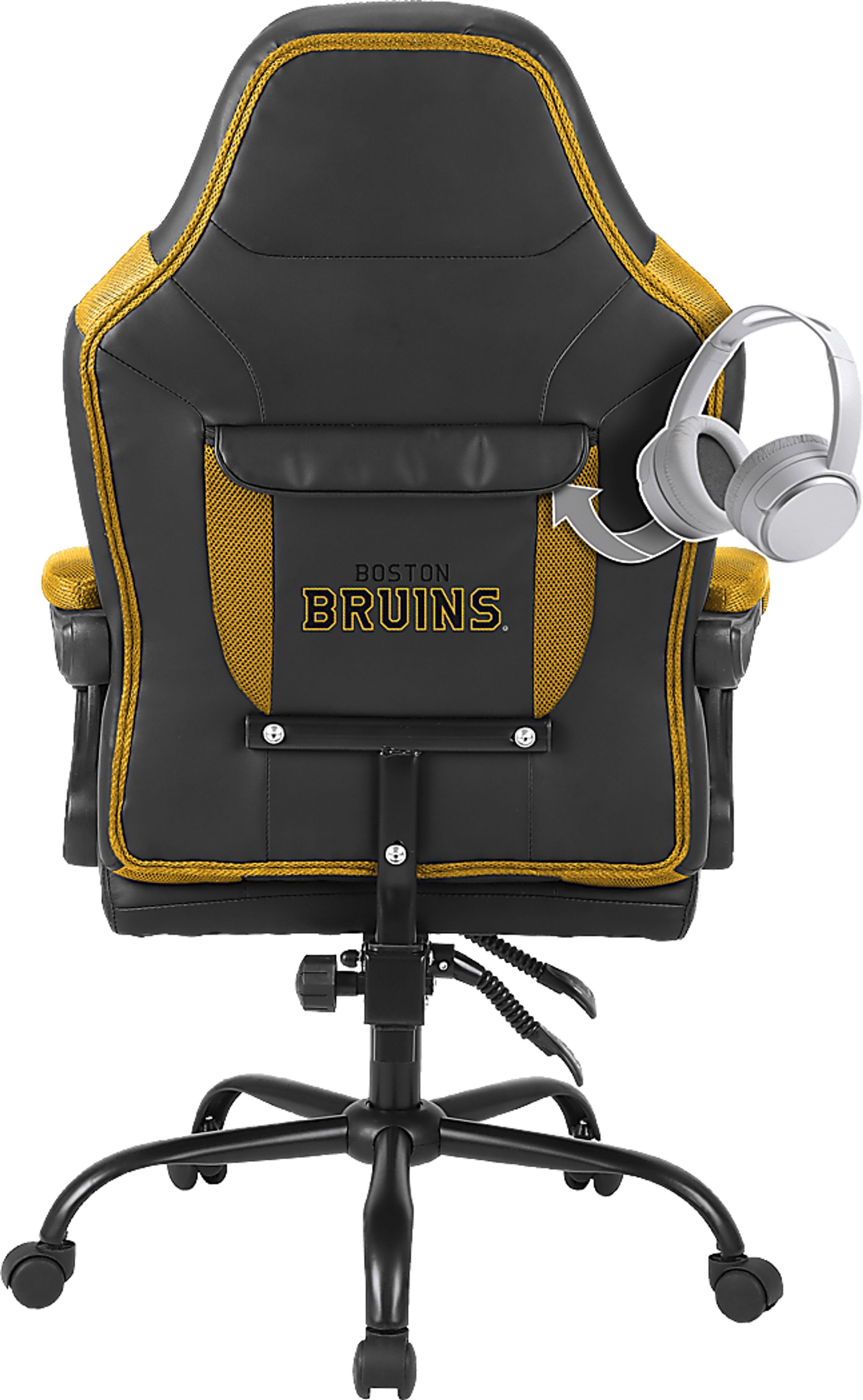 Big Team Boston Bruins Yellow Office Chair - Image 3
