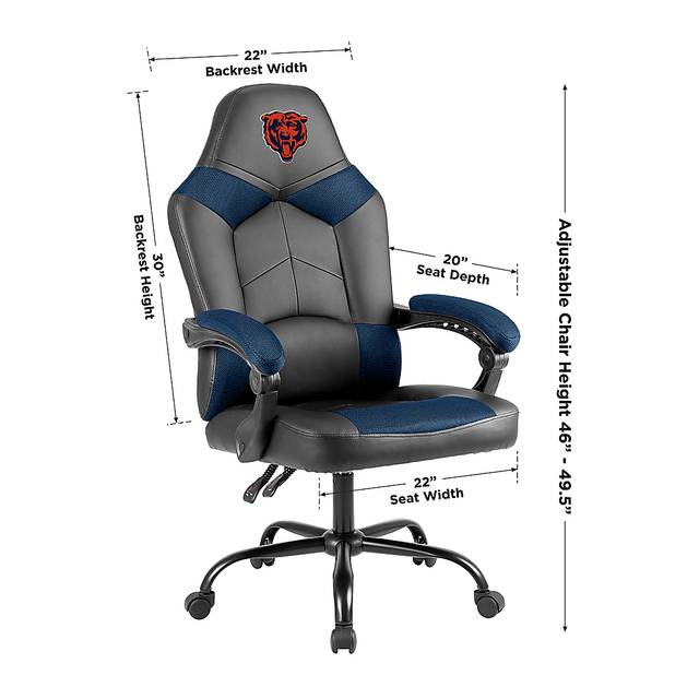 Big Team Chicago Bears Navy Office Chair - Thumbnail - Image 4
