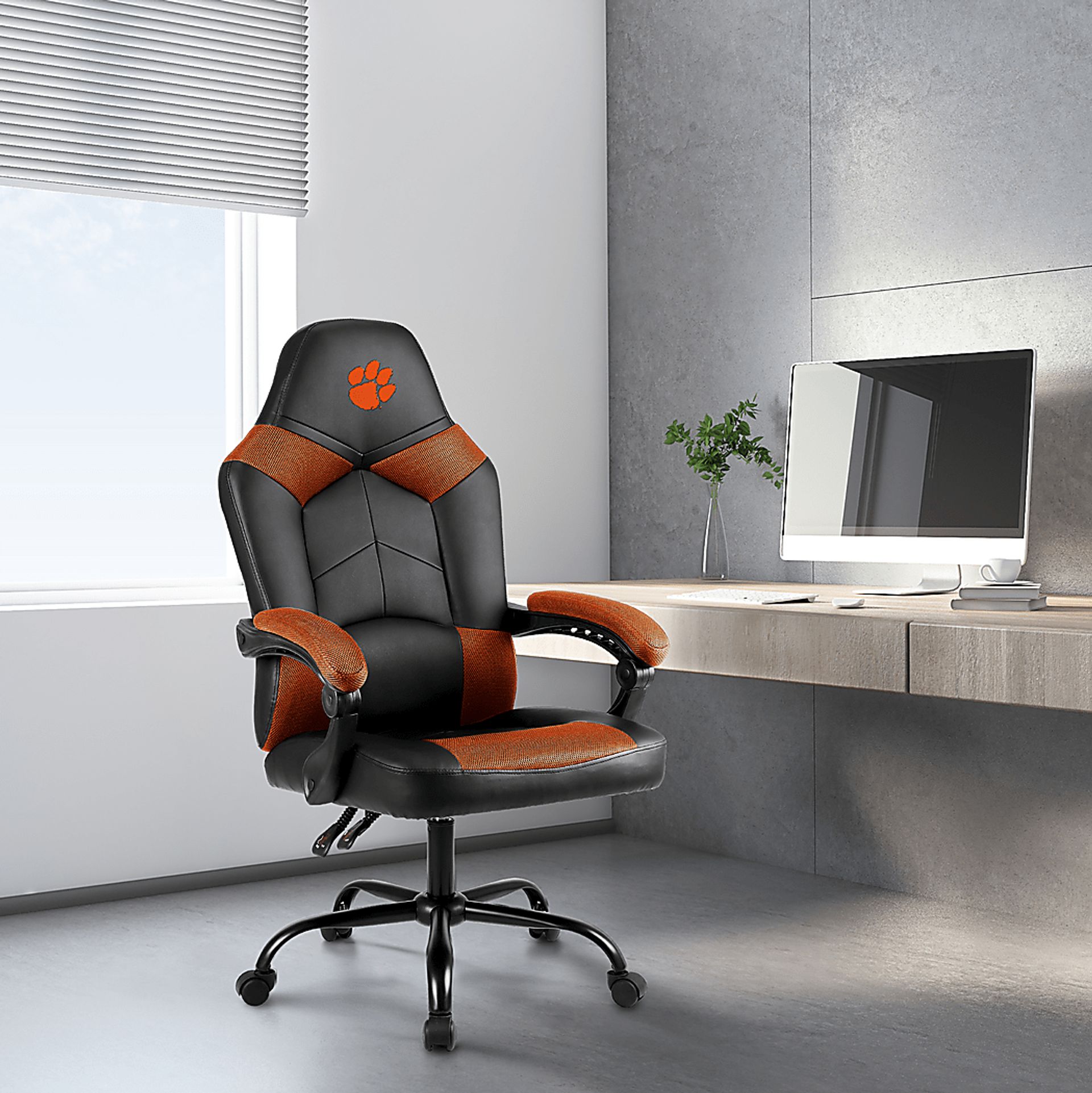 Big Team Clemson University Orange Office Chair - Image 2