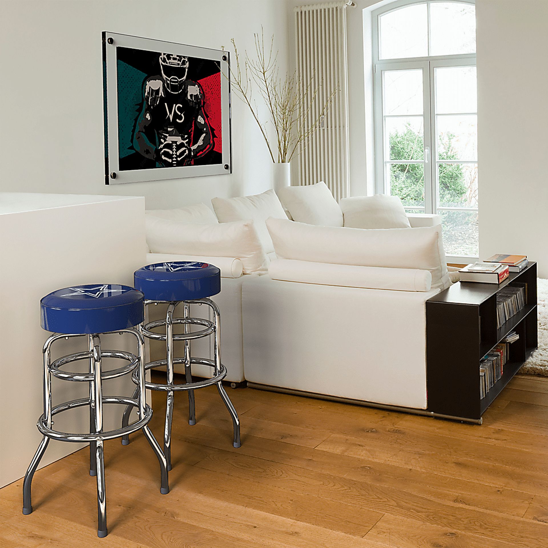 Big Team Dallas Cowboys Blue Barstool - Image 2