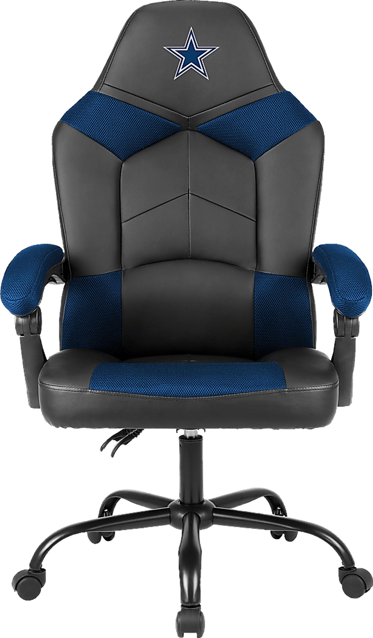 Big Team Blue Polyester,Steel,Vinyl Fabric Office Chair Rooms to Go