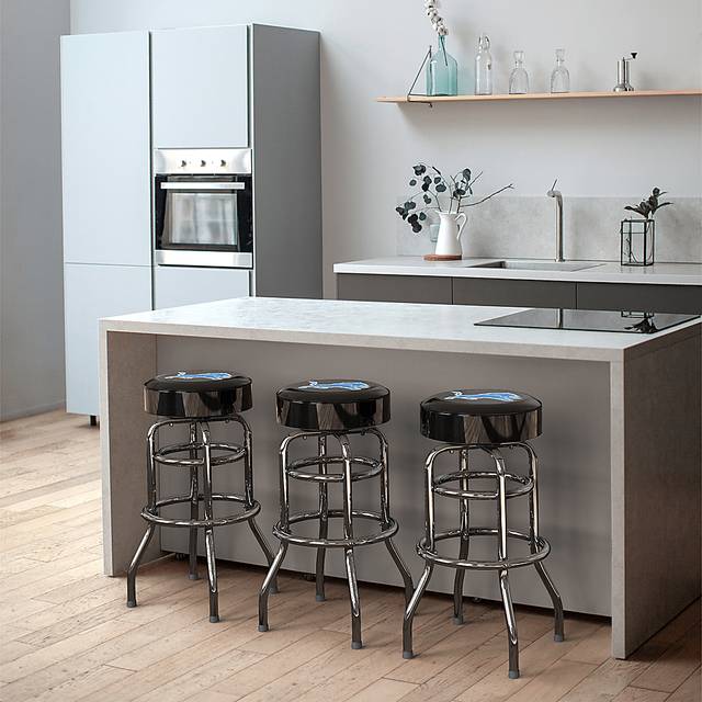 Big Team Detroit Lions Black Barstools - Thumbnail - Image 3