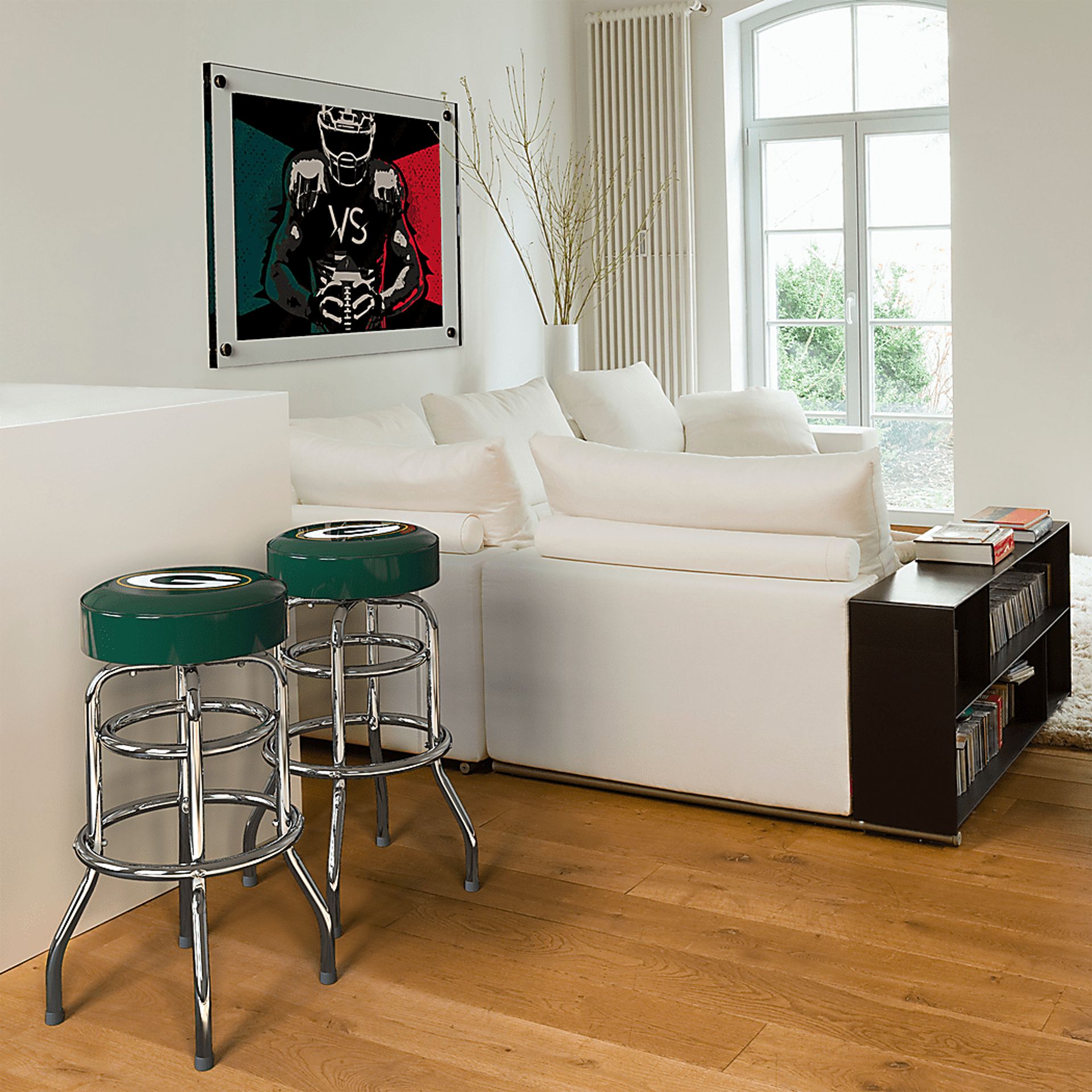 Big Team Green Bay Packers Green Barstool - Image 2