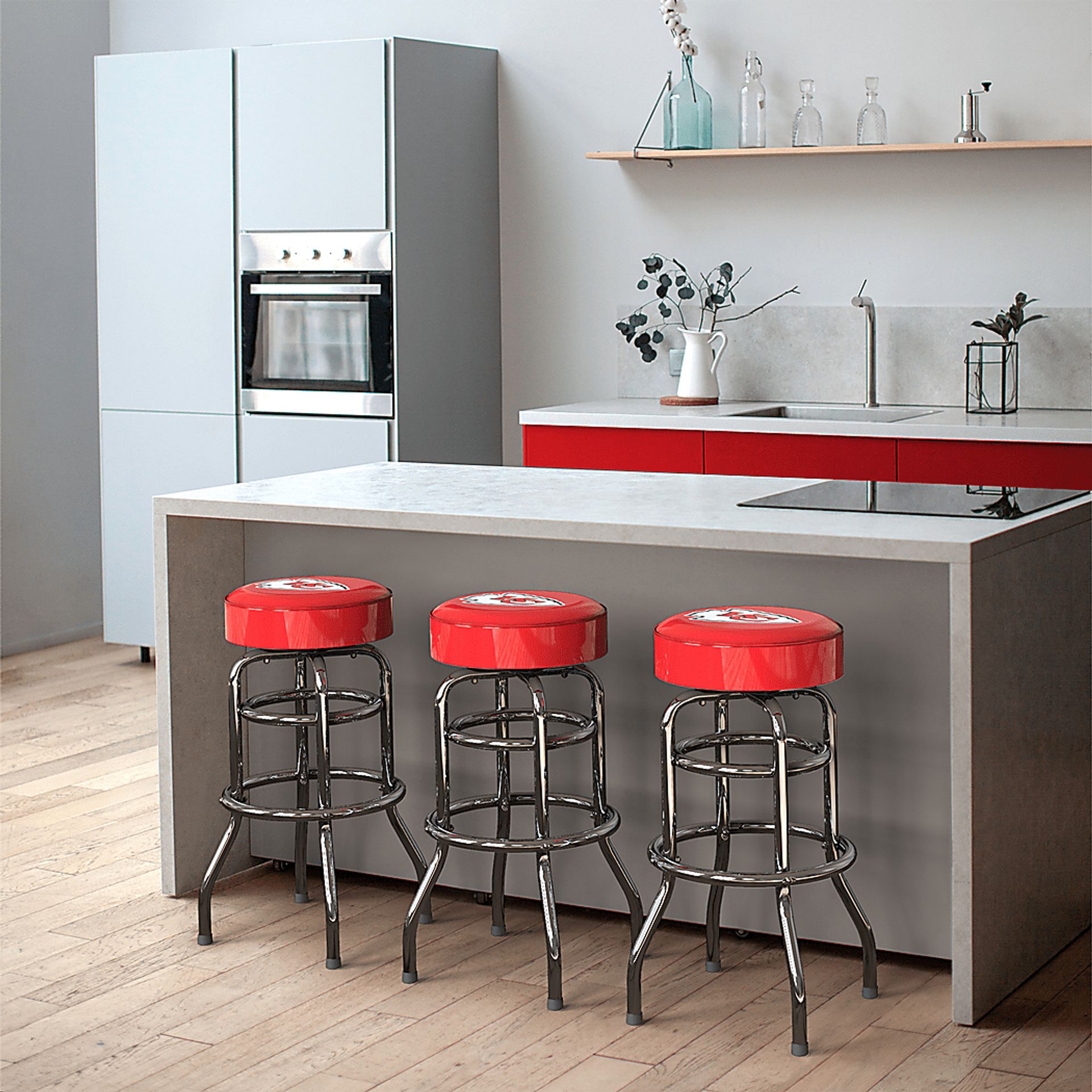 Big Team Kansas City Chiefs Red Barstool - Image 3