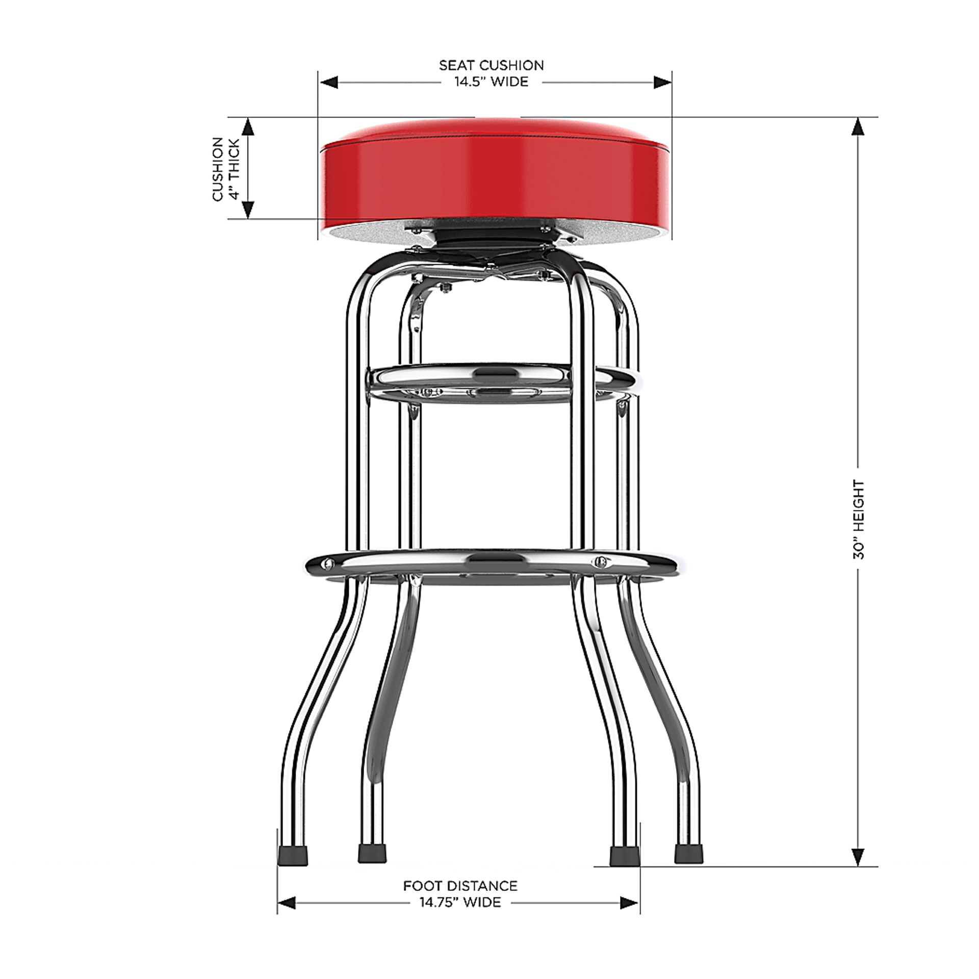 Big Team Kansas City Chiefs Red Barstool - Image 5