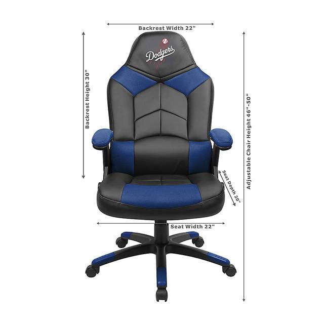 Big Team MBL Los Angeles Dodgers Cubs Blue Oversized Gaming Chair - Thumbnail - Image 3