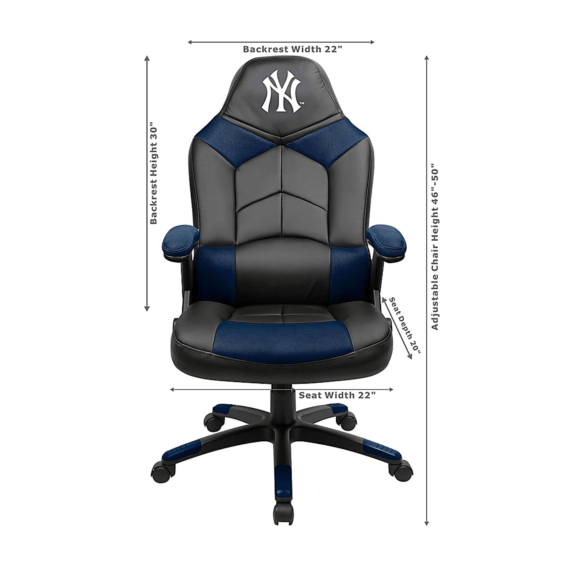 Big Team MBL New York Yankees Navy Oversized Gaming Chair - Image 3