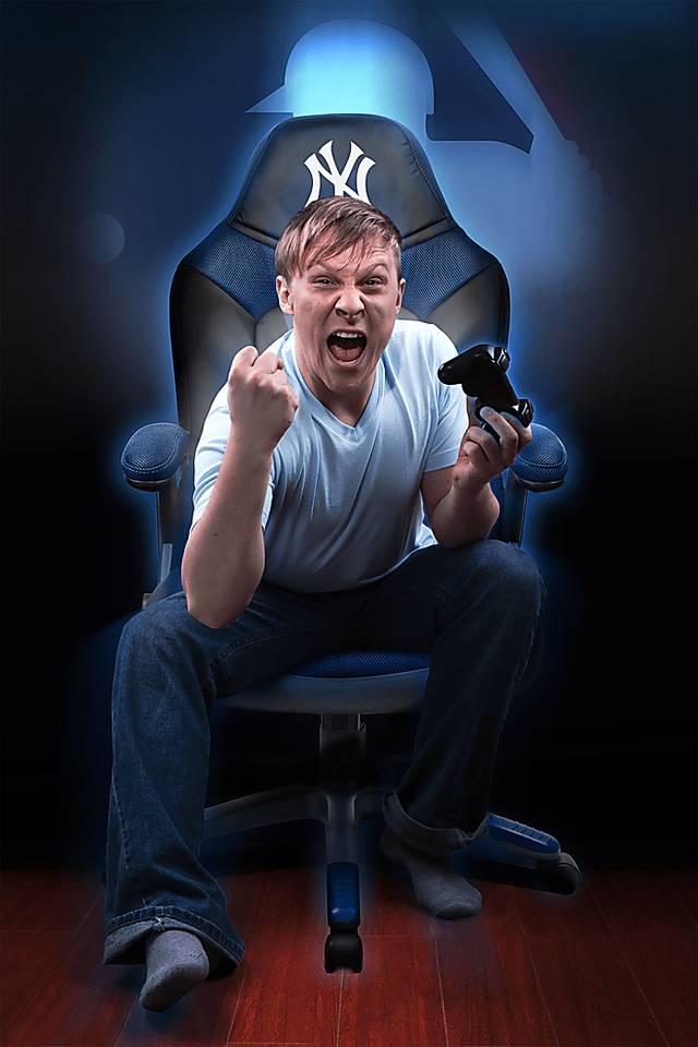 Big Team MBL New York Yankees Navy Oversized Gaming Chair - Thumbnail - Image 4