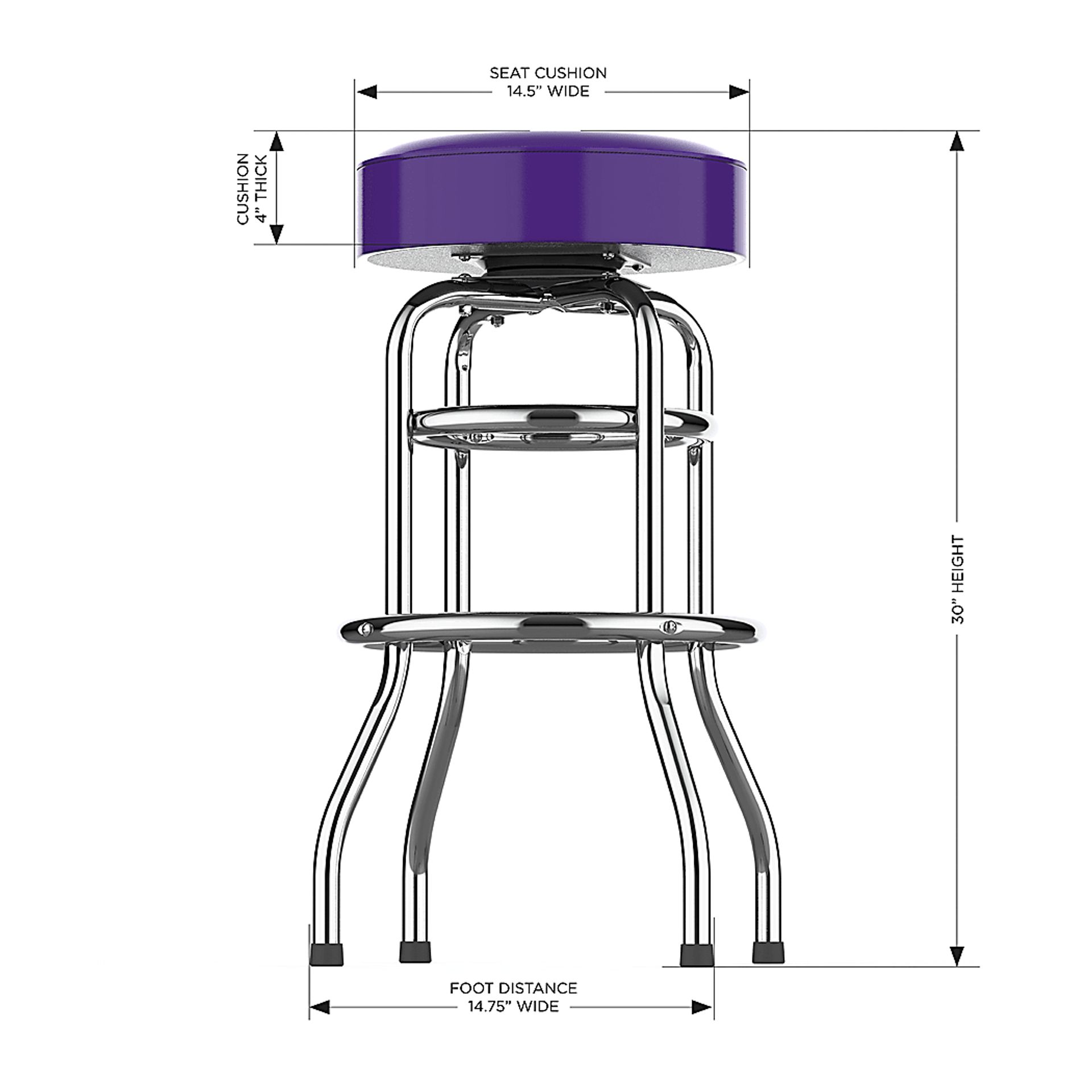 Big Team Minnesota Vikings Purple Barstool - Image 5