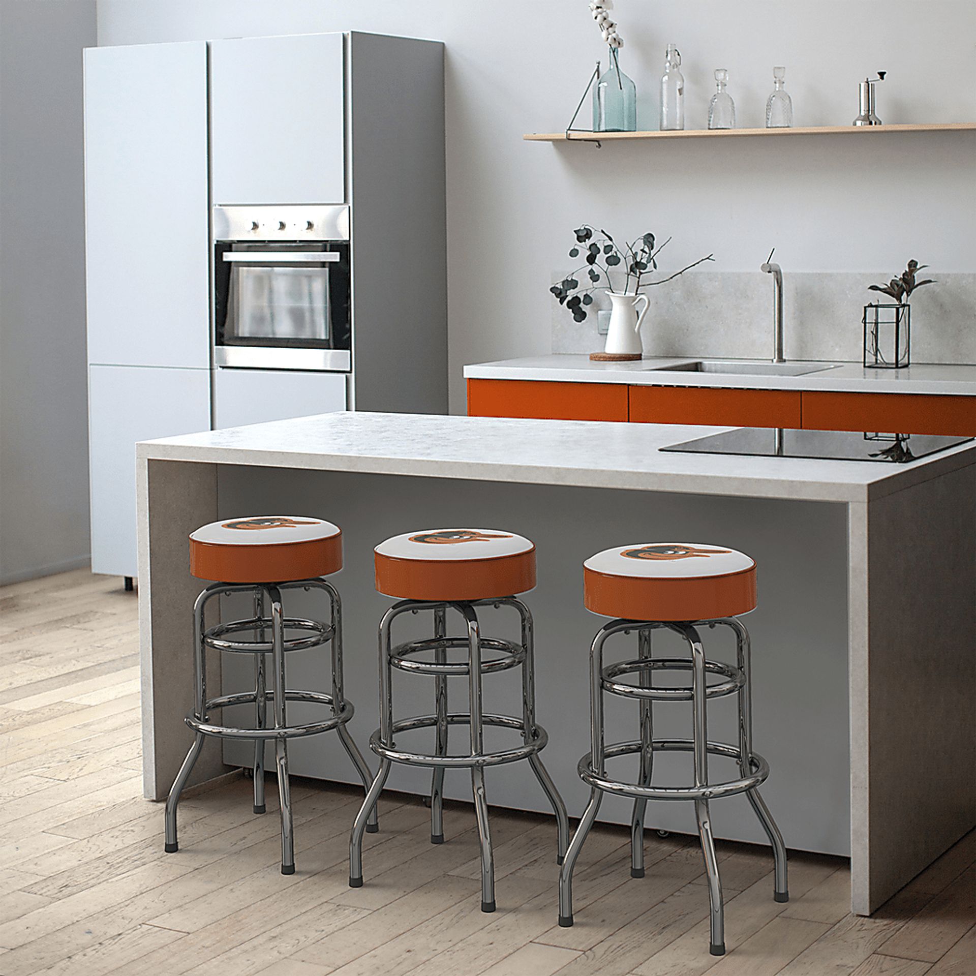 Baltimore Orioles Orange Barstool - Image 3