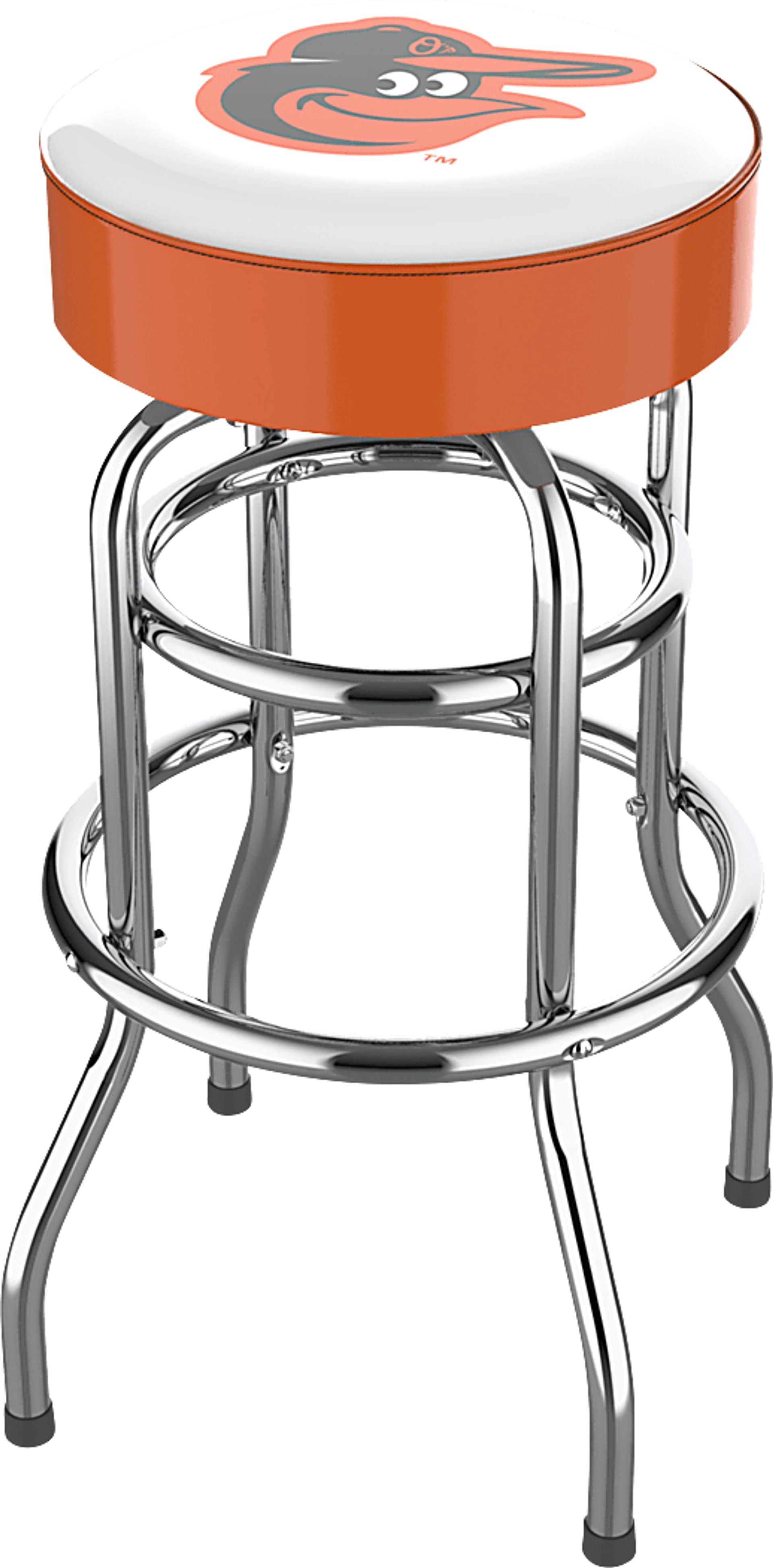 Baltimore Orioles Orange Barstool - Image 1