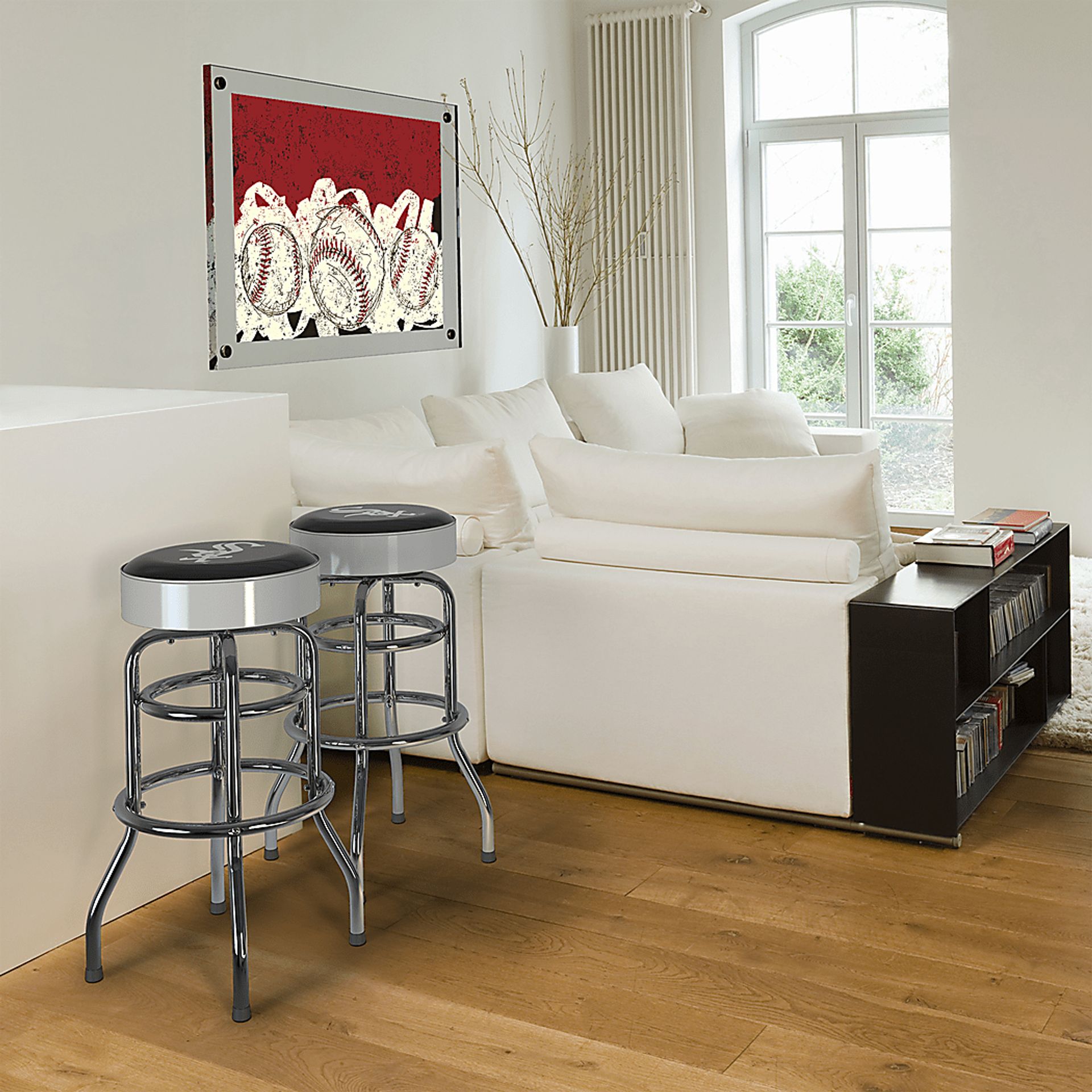 Chicago White Sox White Barstool - Image 2