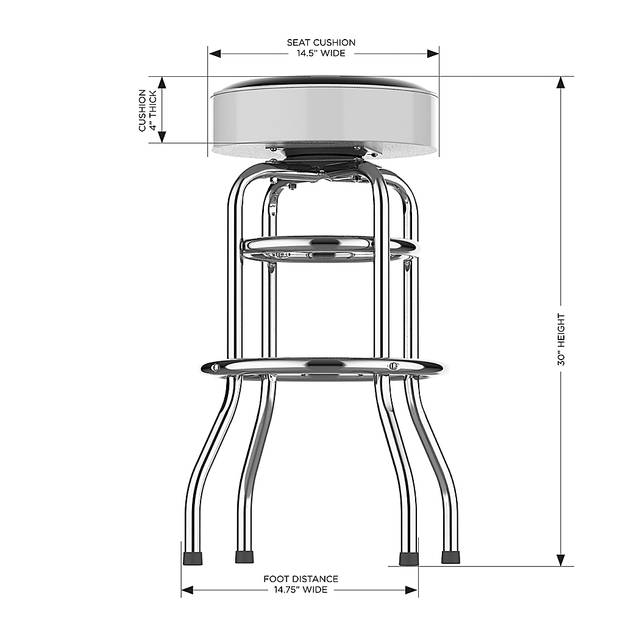 Chicago White Sox White Barstool - Thumbnail - Image 5