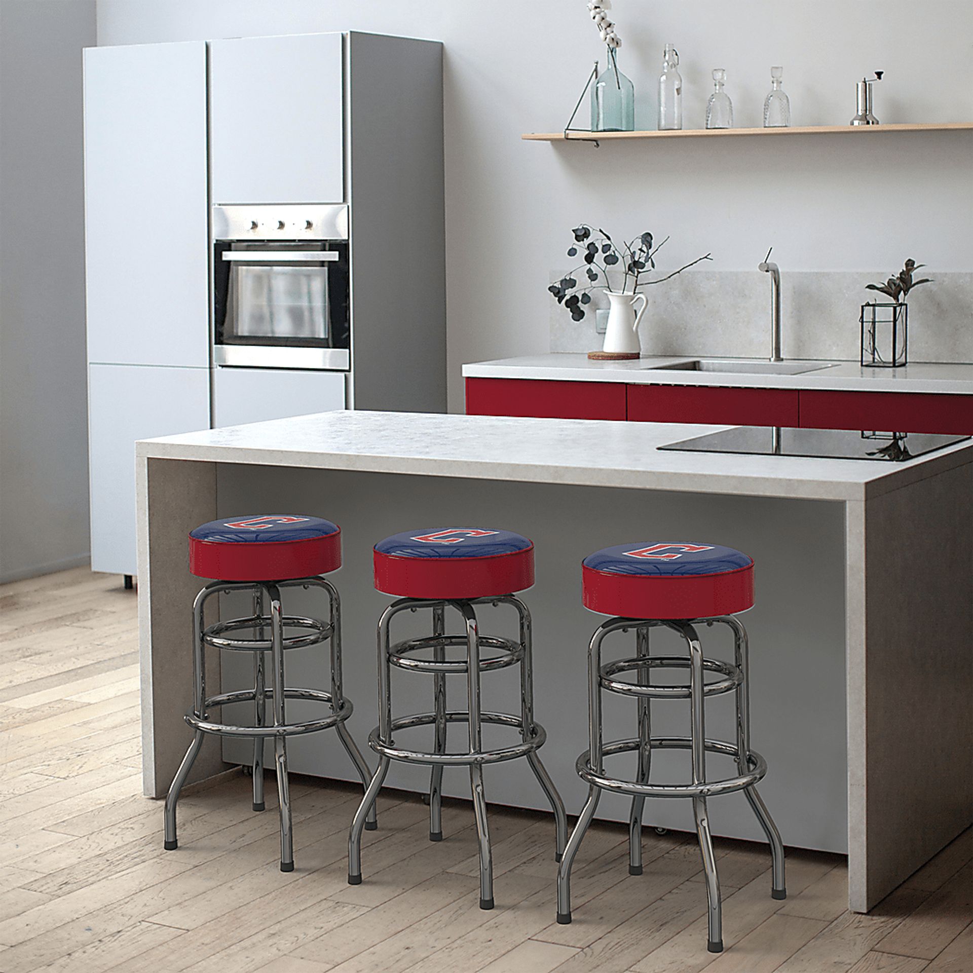 Cleveland Guardians Red Barstool - Image 3