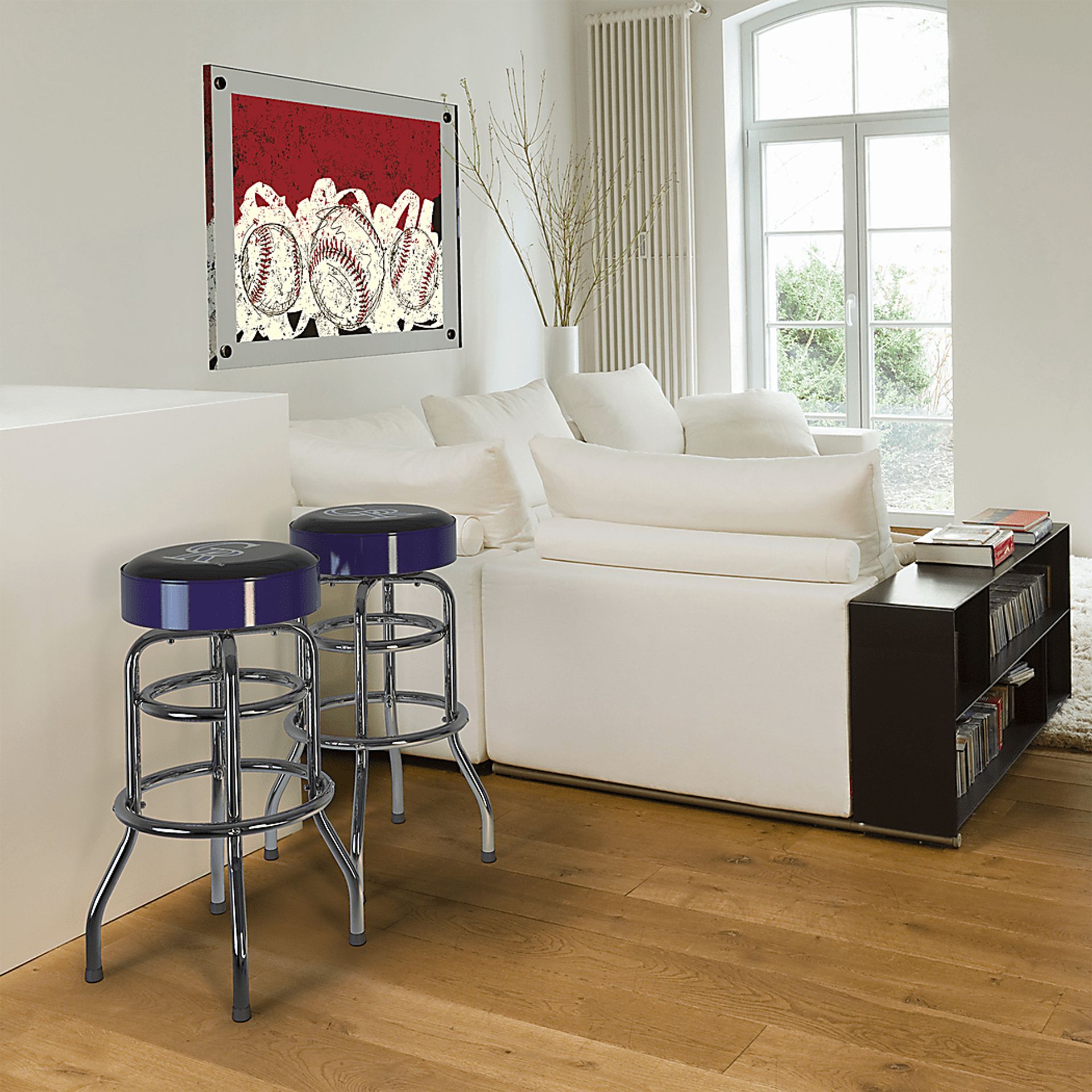 Colorado Rockies Purple Barstool - Image 2