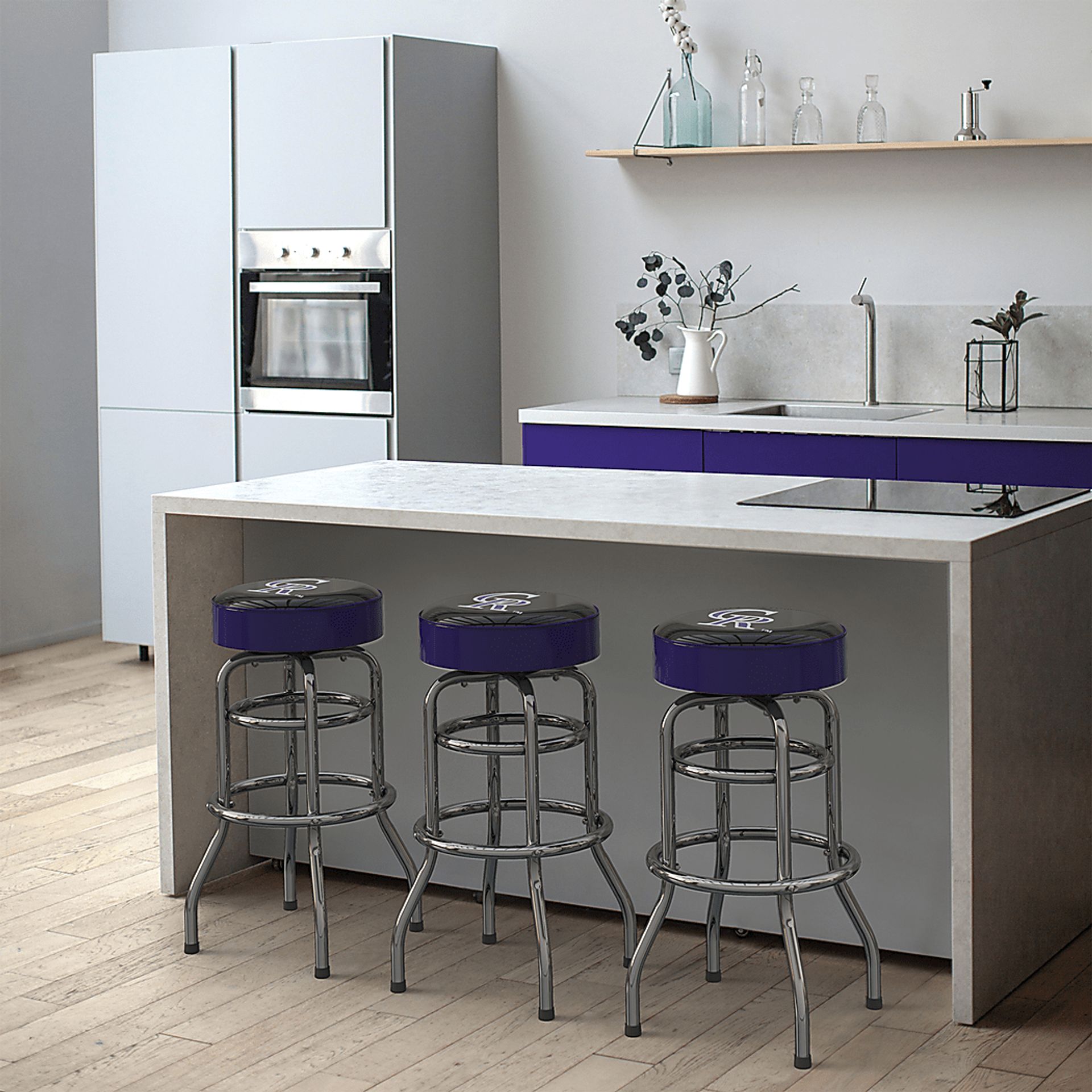 Colorado Rockies Purple Barstool - Image 3