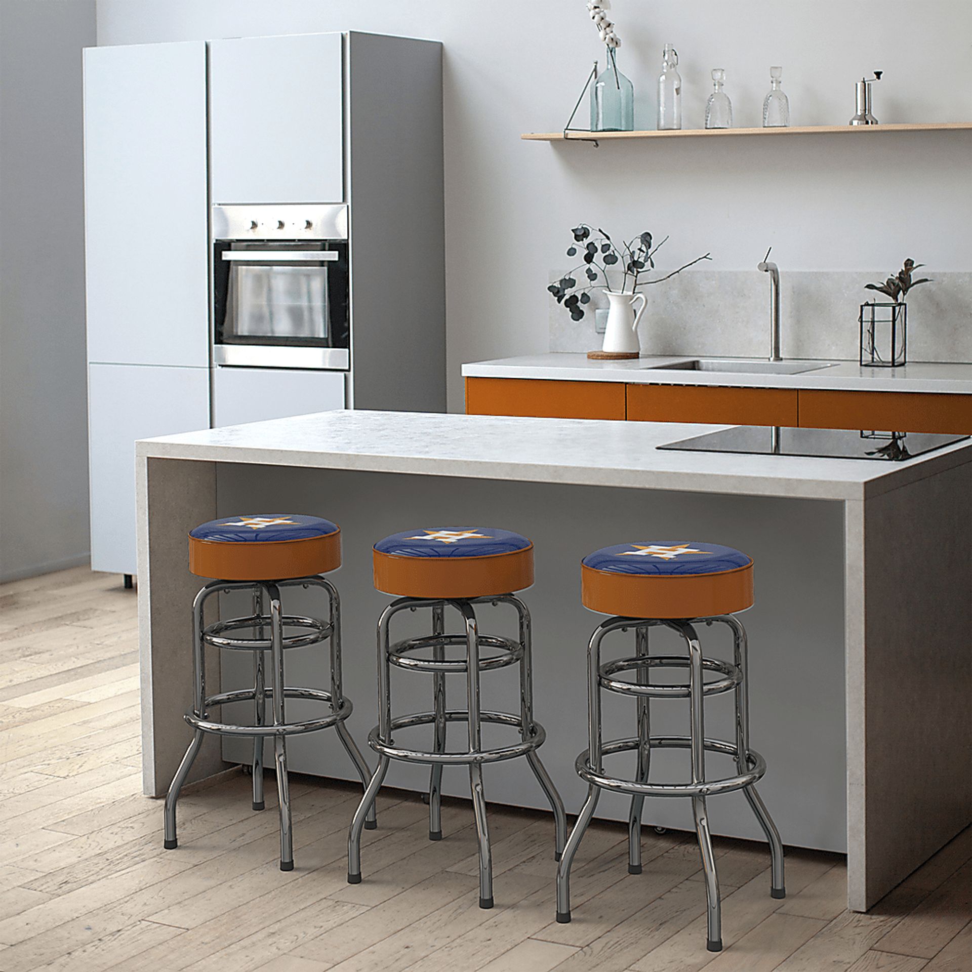 Houston Astros Orange Barstool - Image 3