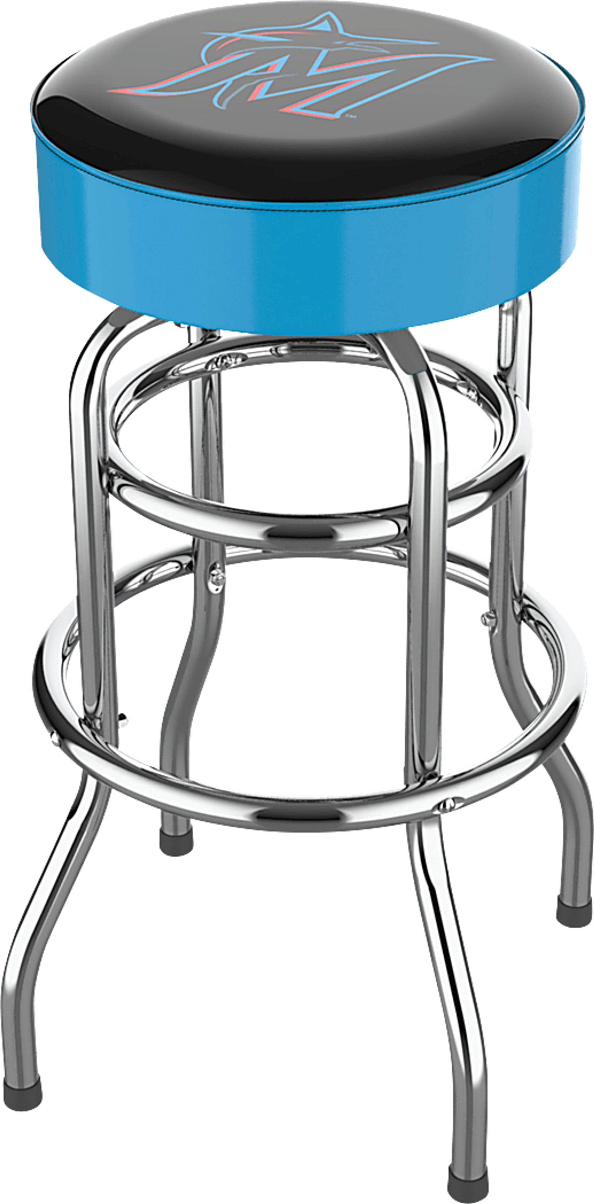Miami Marlins Light Blue Barstool - Image 1
