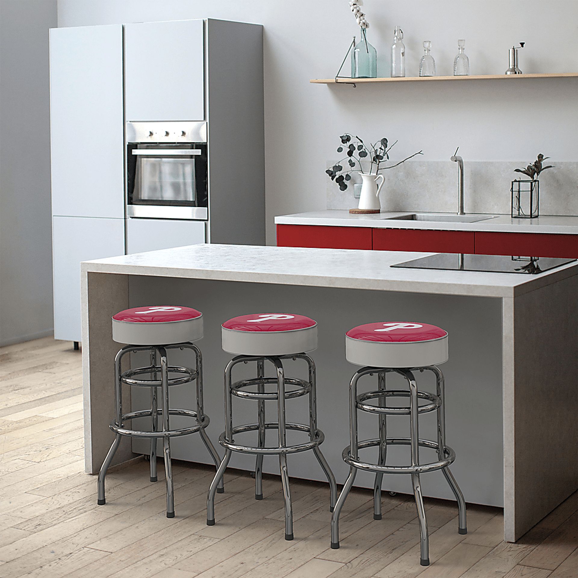 Philadelphia Phillies White Barstool - Image 3